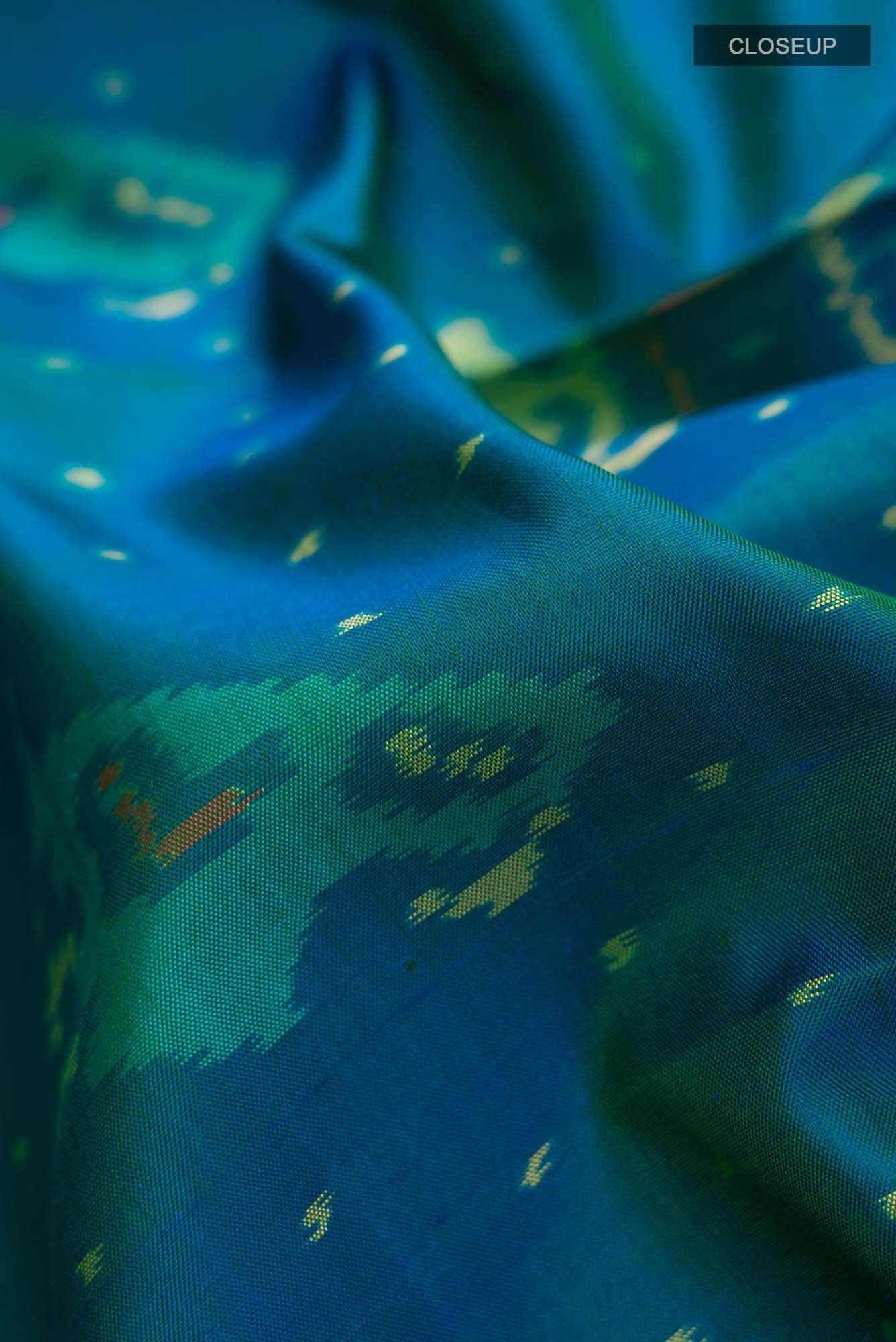 Blue Rajkot Patola Silk Saree