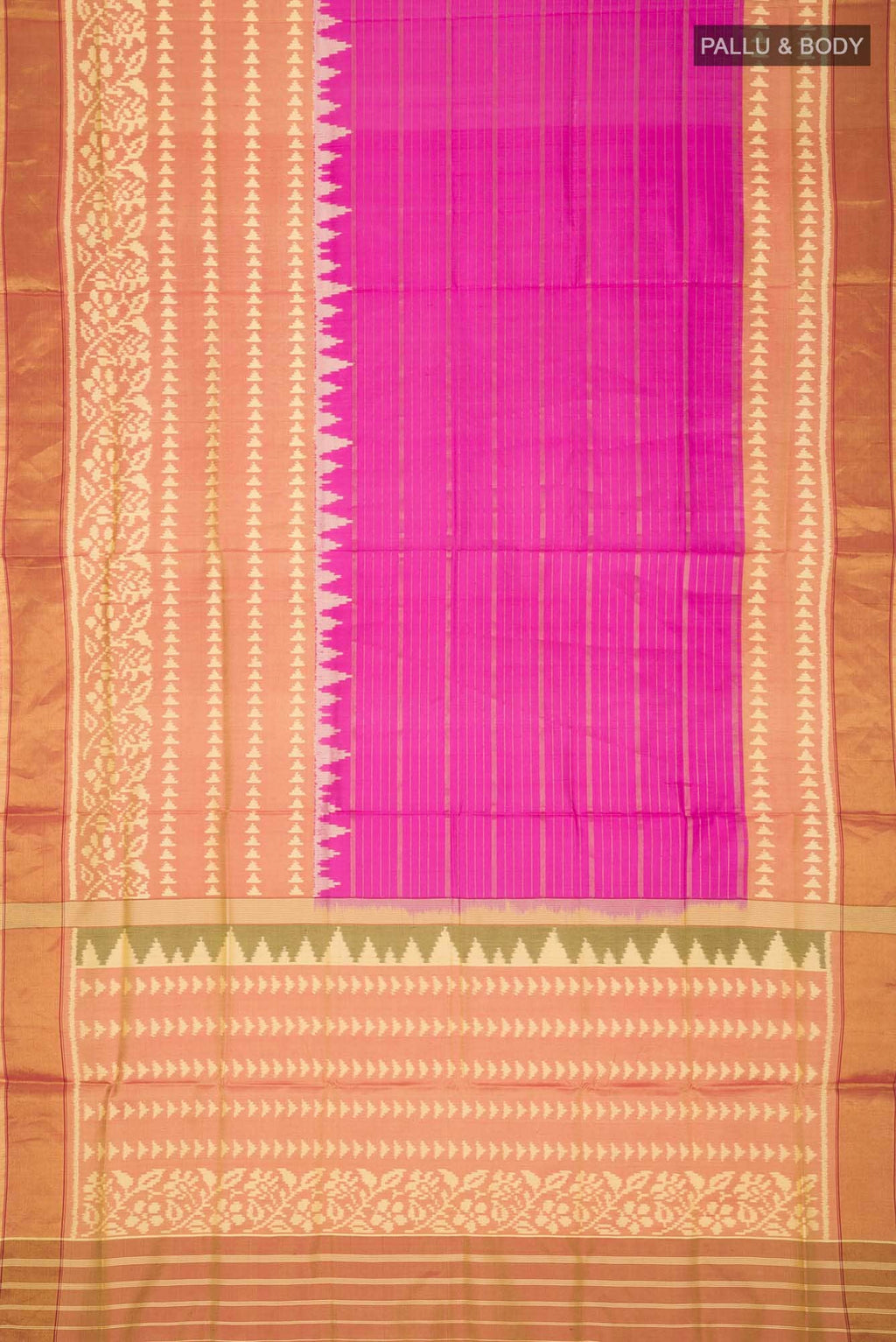 Mustard Rajkot Patola Silk Saree