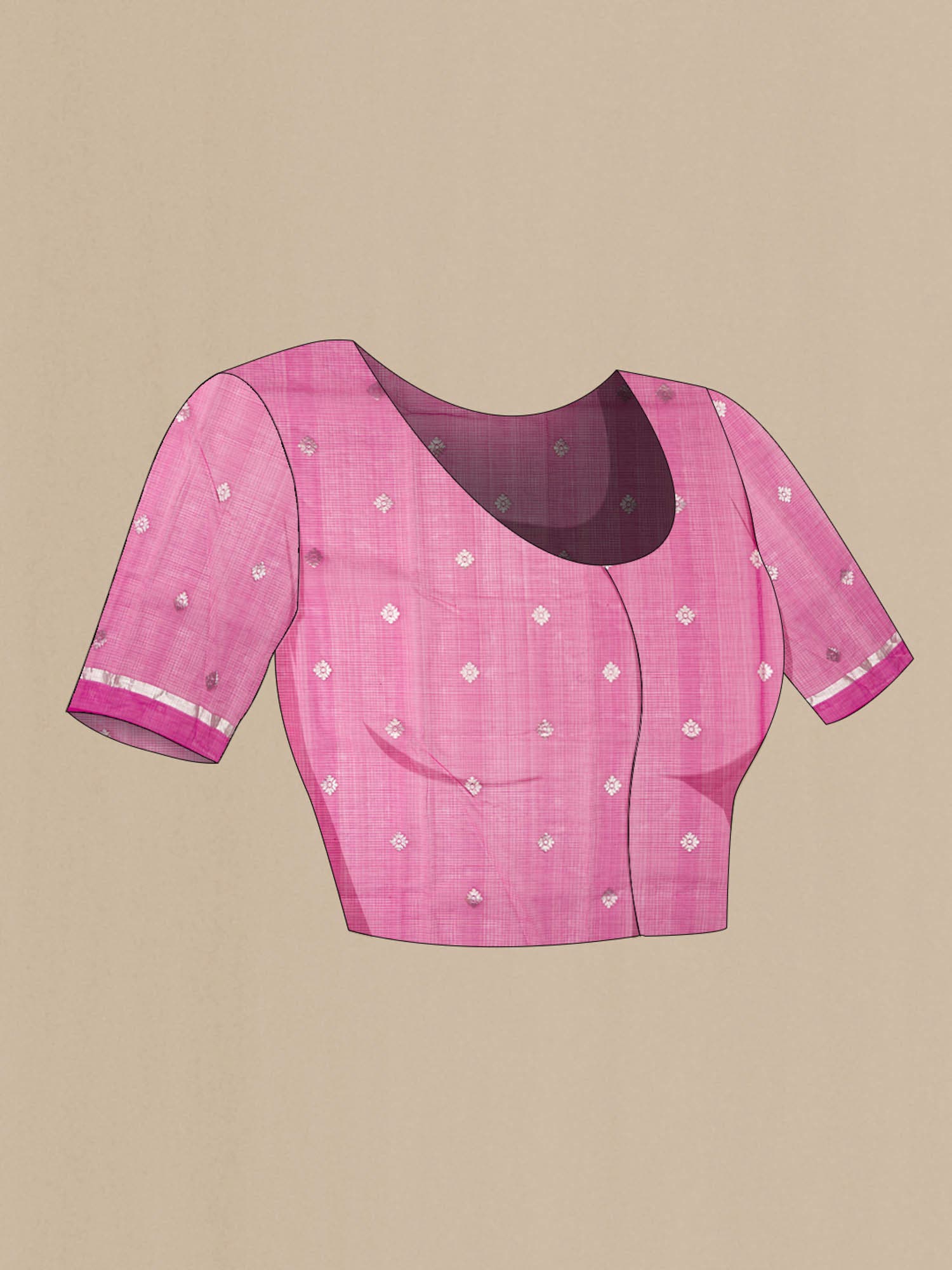 Pink Silk Cotton Saree