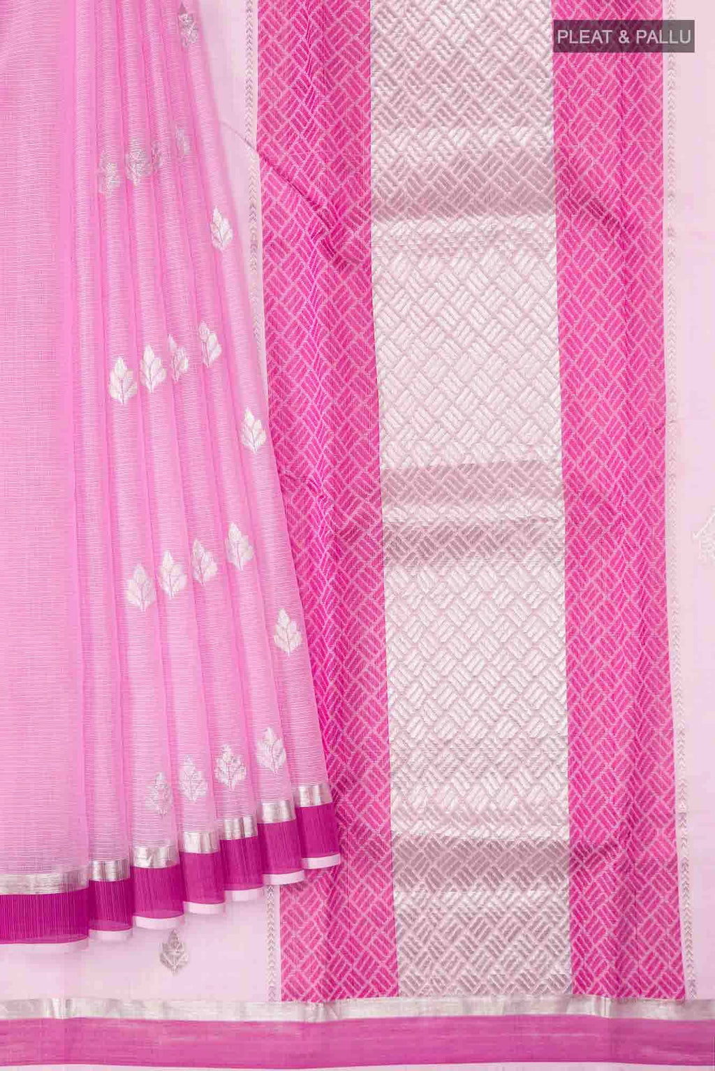 Pink Silk Cotton Saree