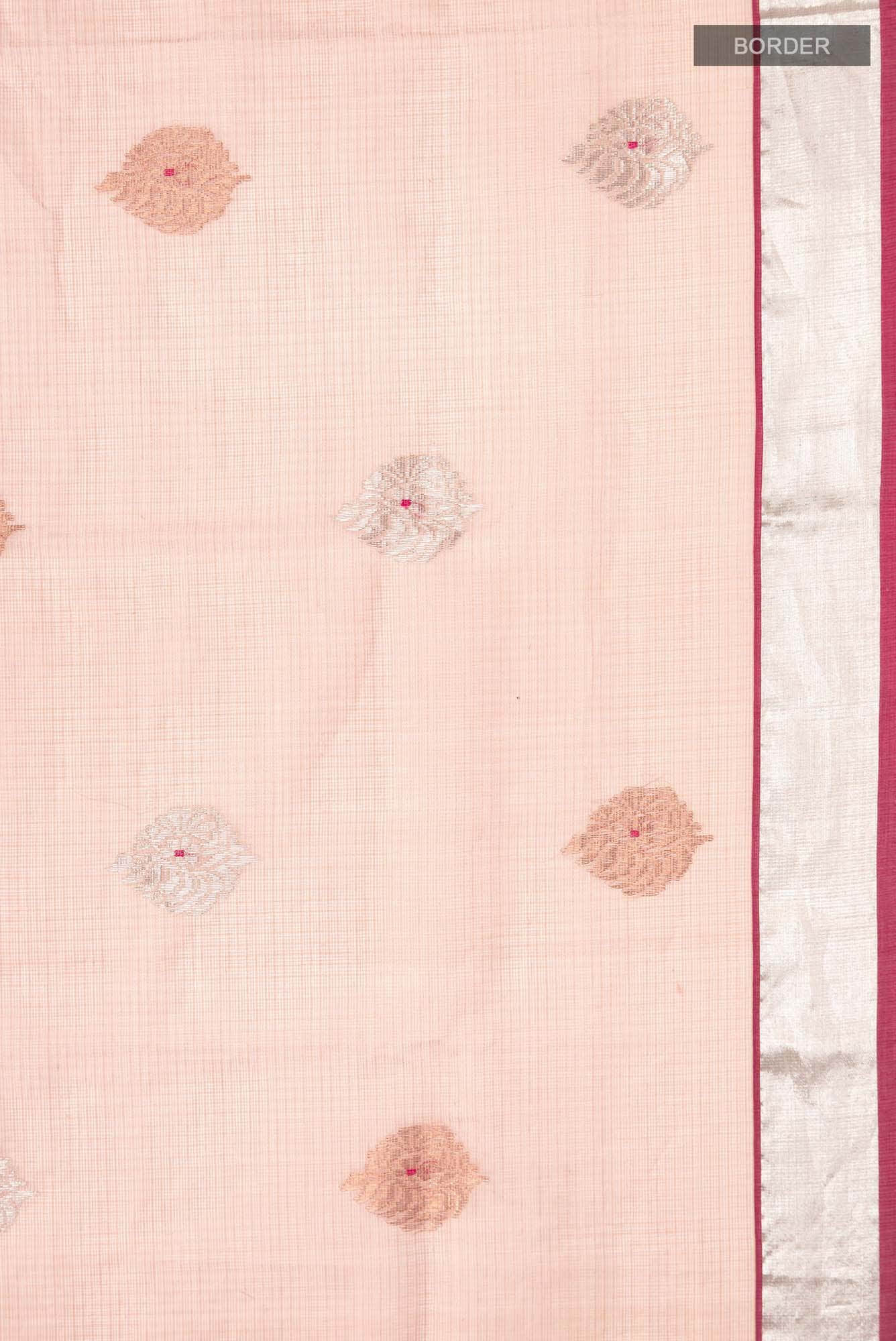 Coral Silk Cotton Saree
