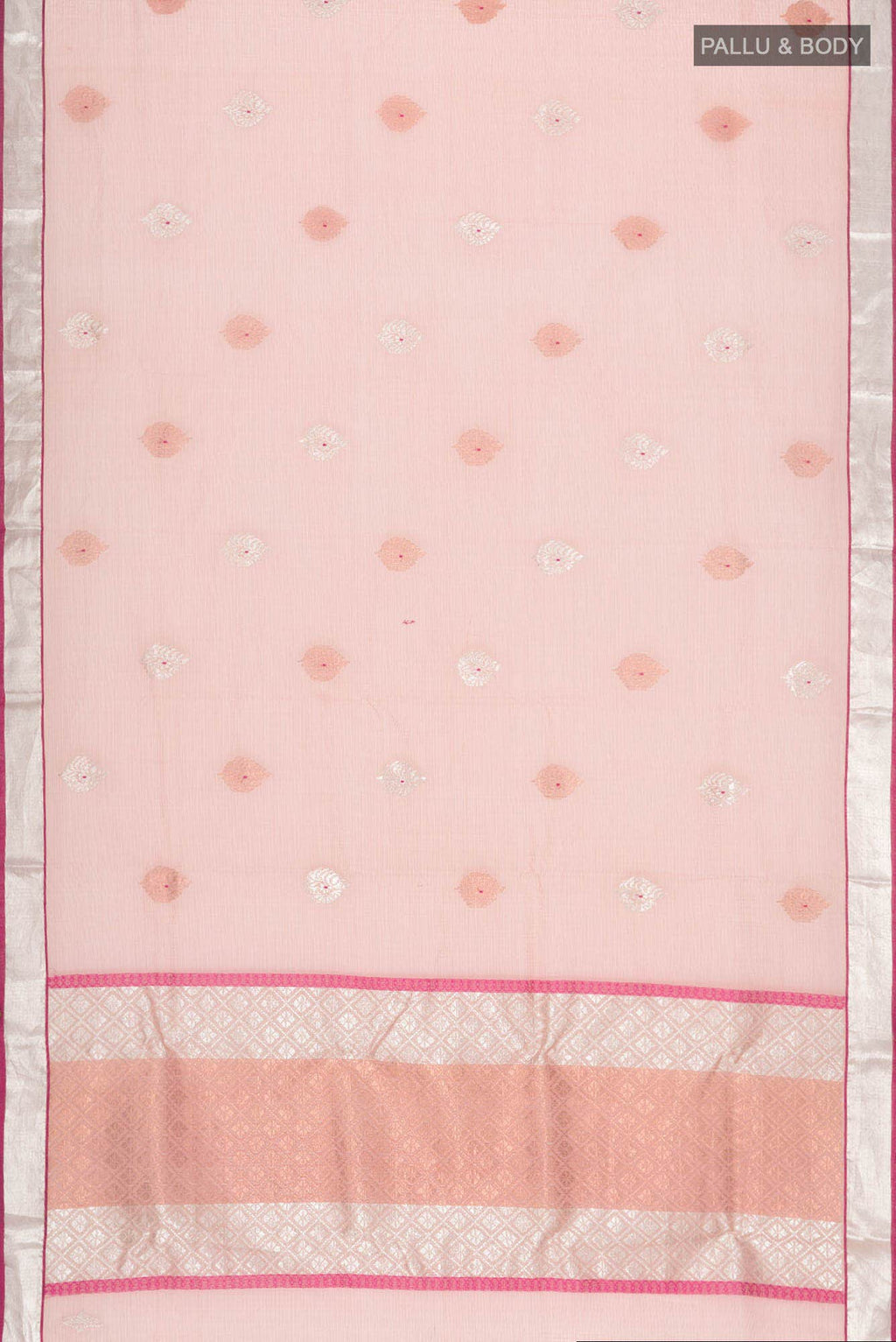 Coral Silk Cotton Saree