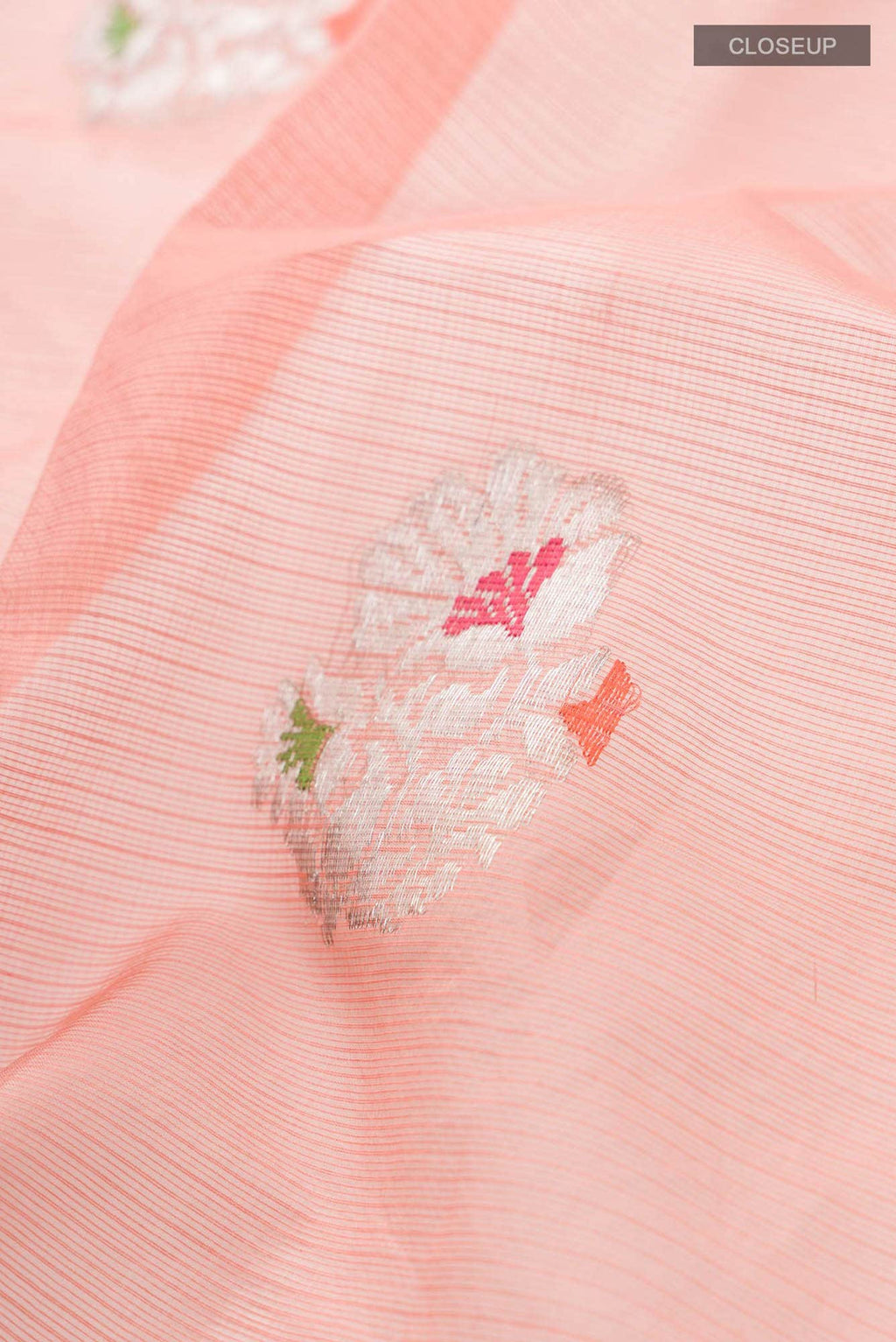Pink Chanderi Silk Cotton Saree