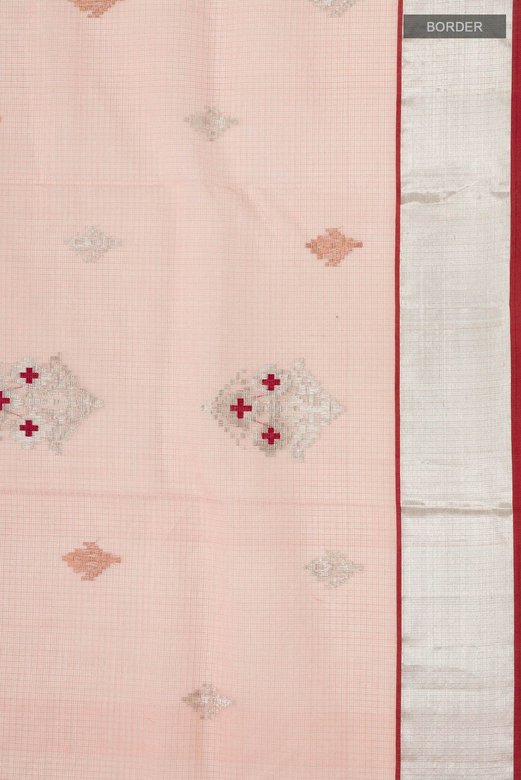 Pink Kora Silk Saree