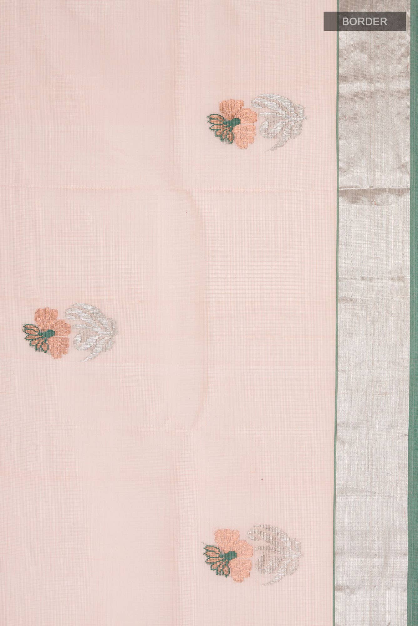 Peach Kota Silk Saree