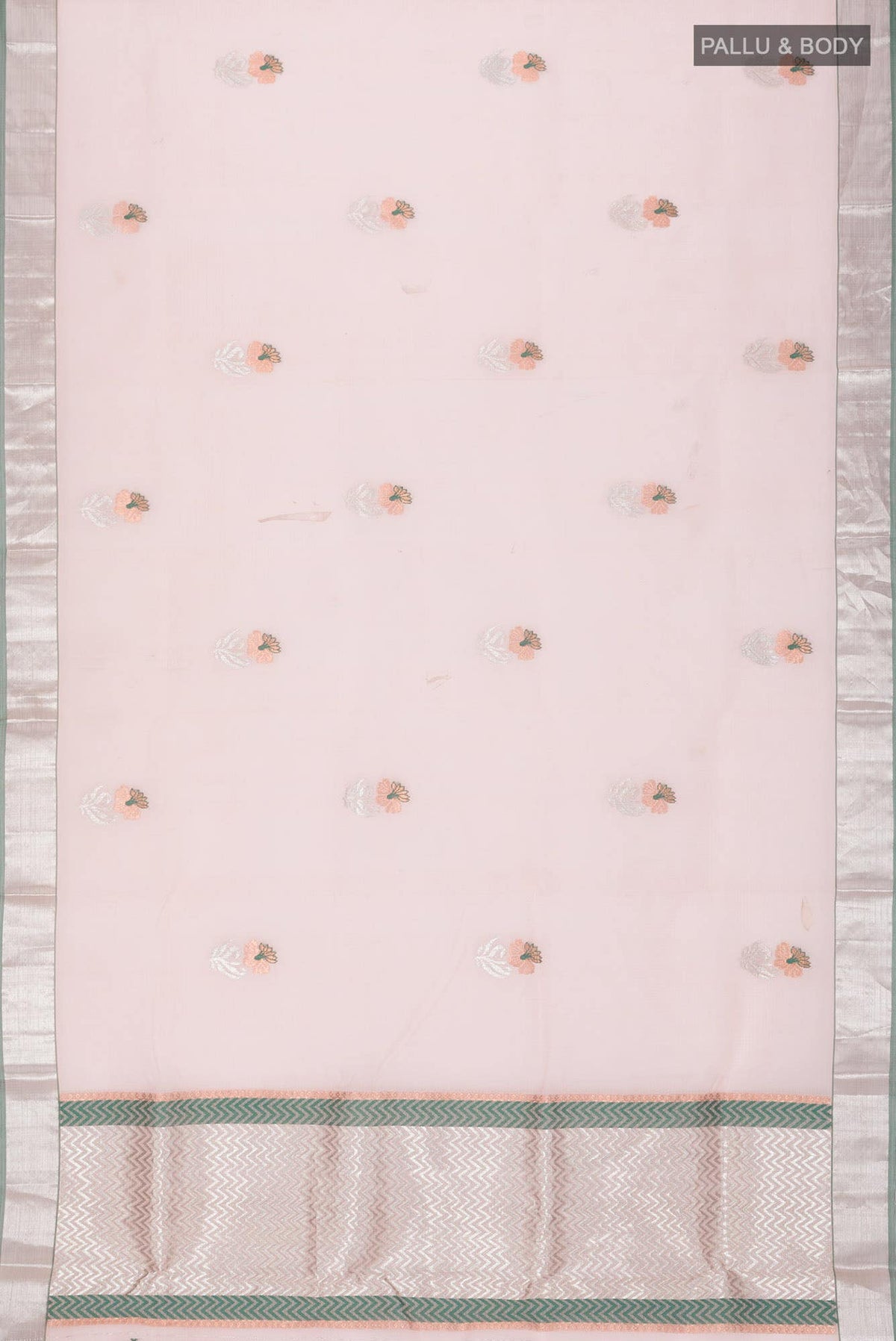 Peach Kota Silk Saree