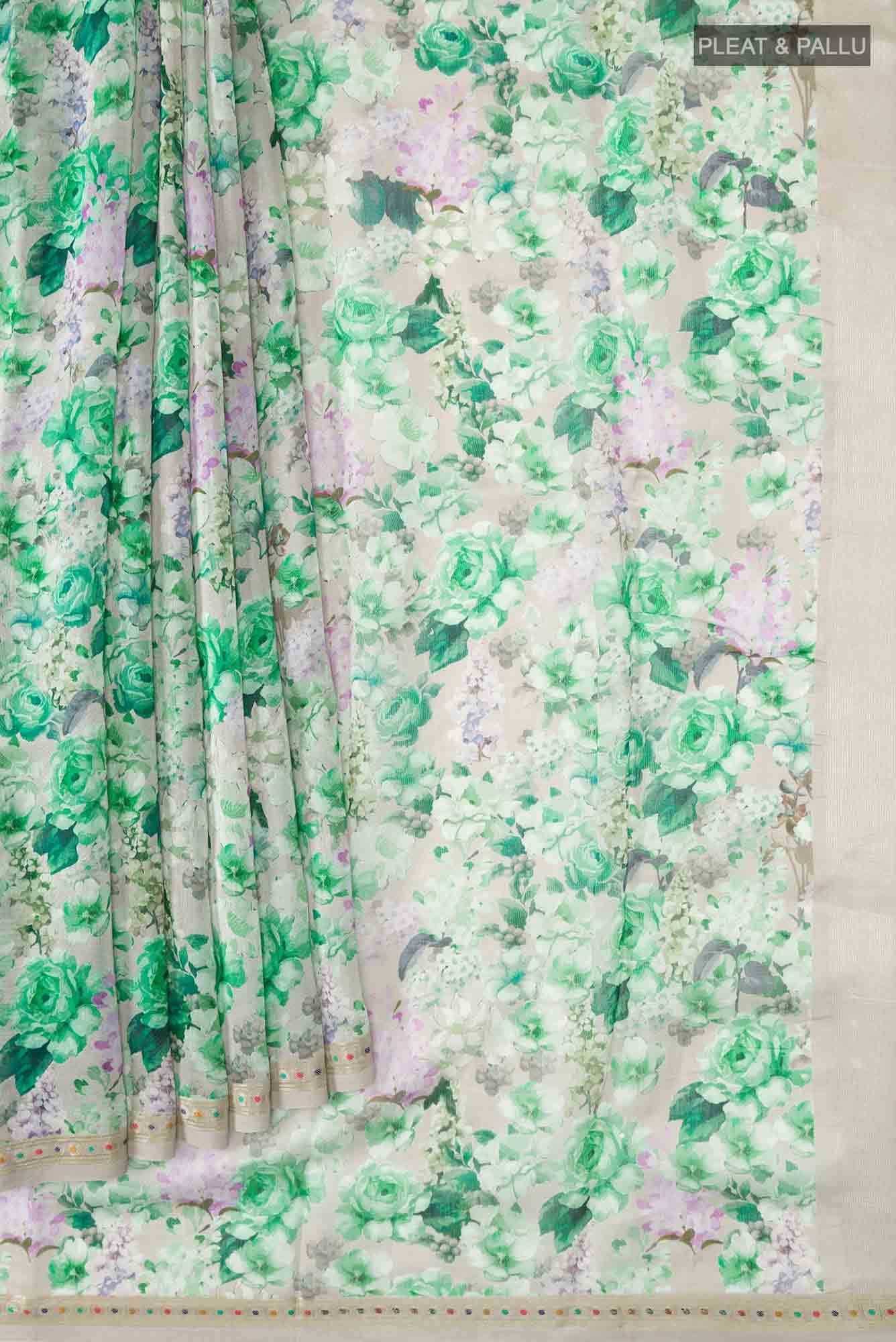 Green Silk Cotton Saree