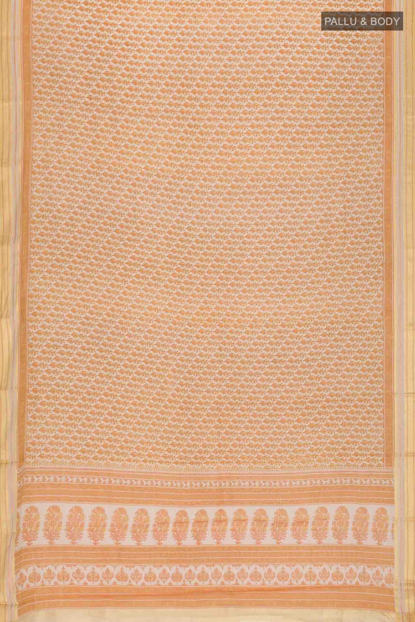 Yellow Silk Cotton Saree