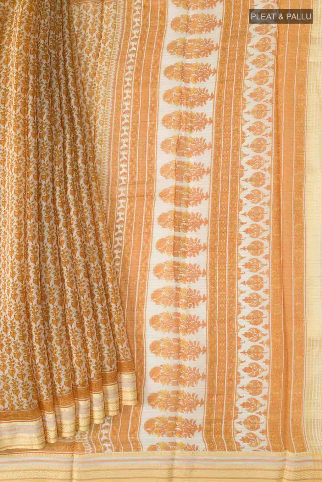 Yellow Silk Cotton Saree