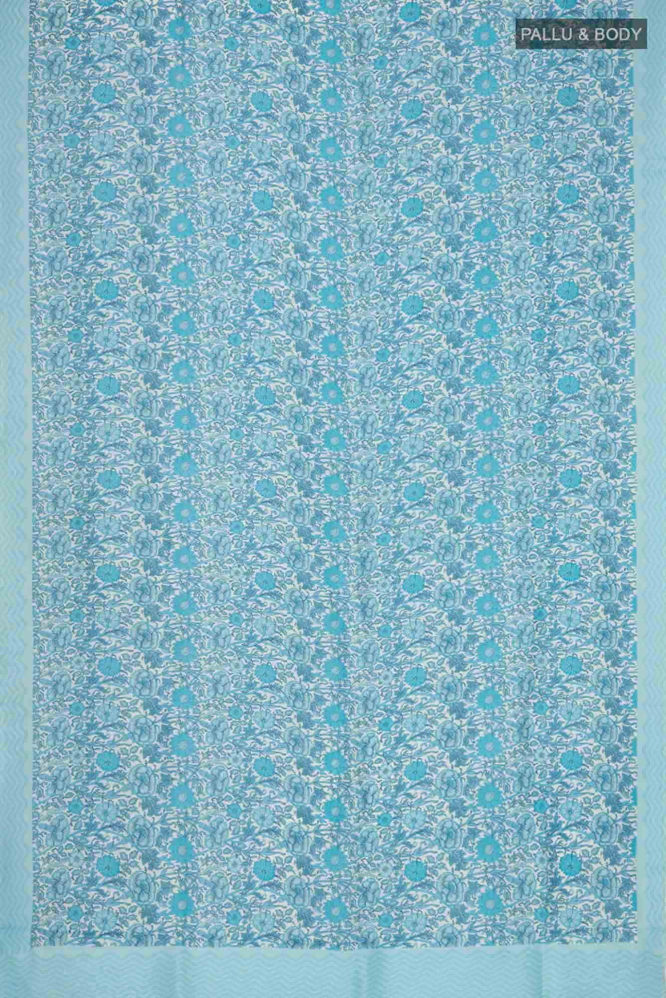 Blue Baluchari Silk Saree