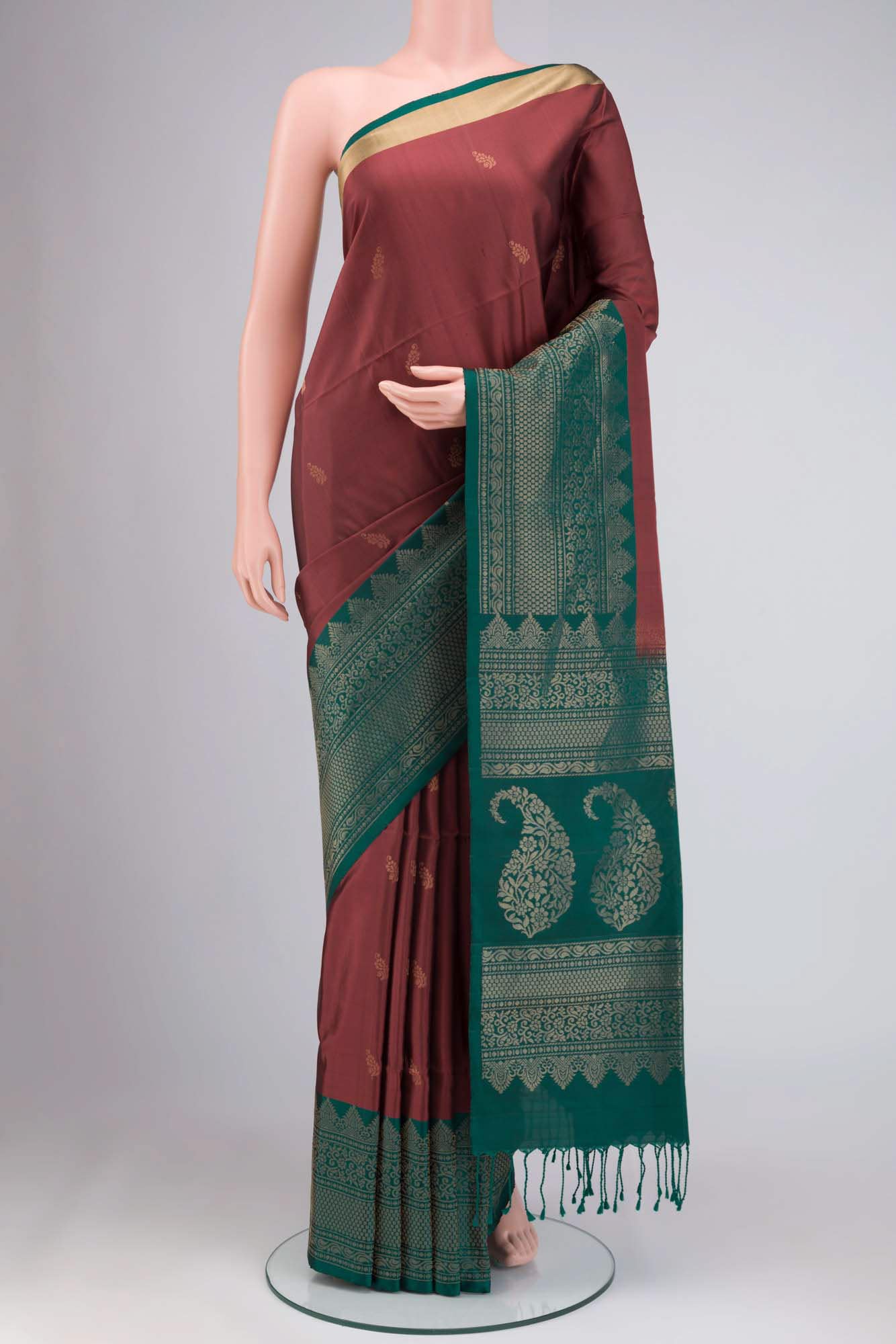 Maroon Soft Silk Saree