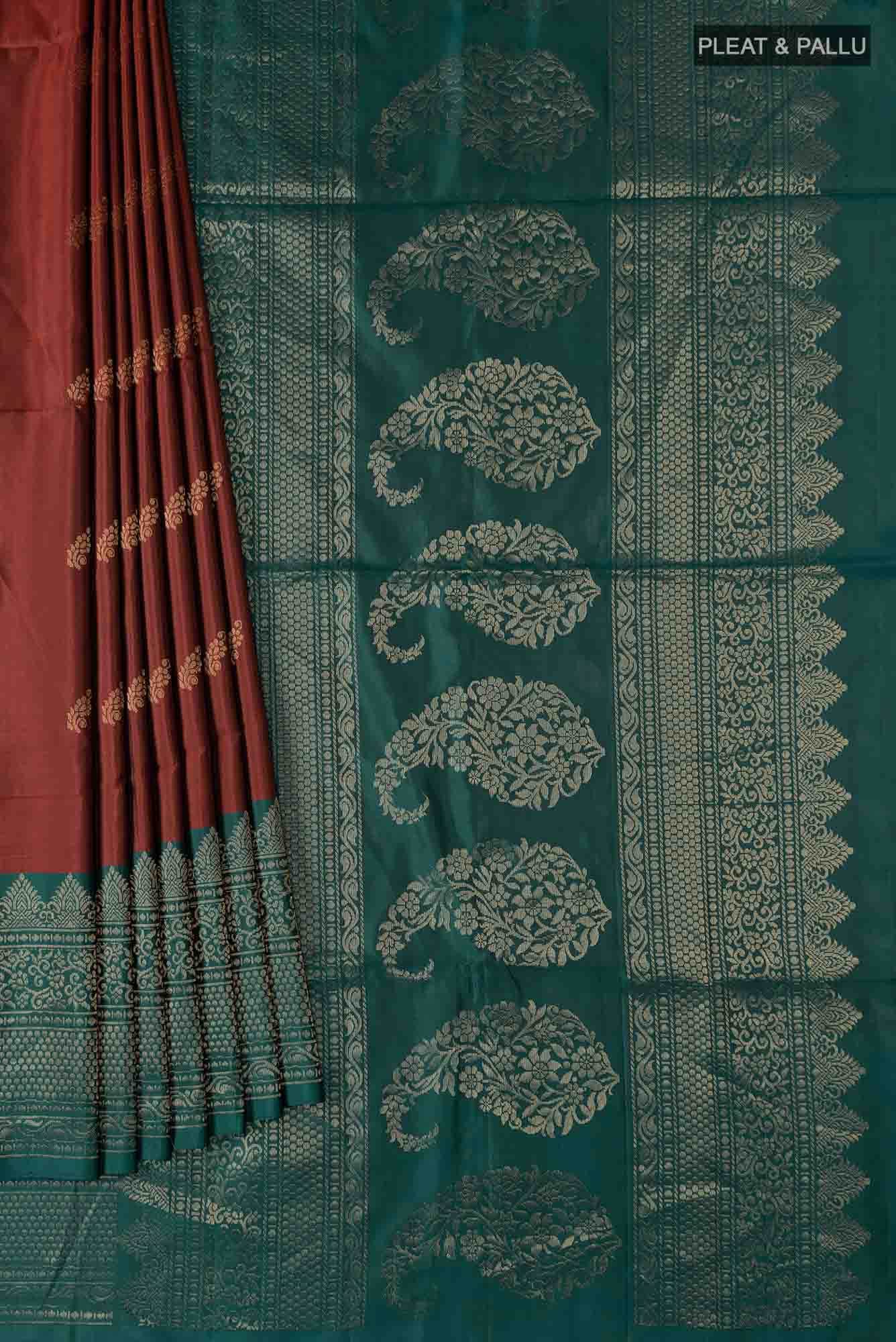 Maroon Soft Silk Saree