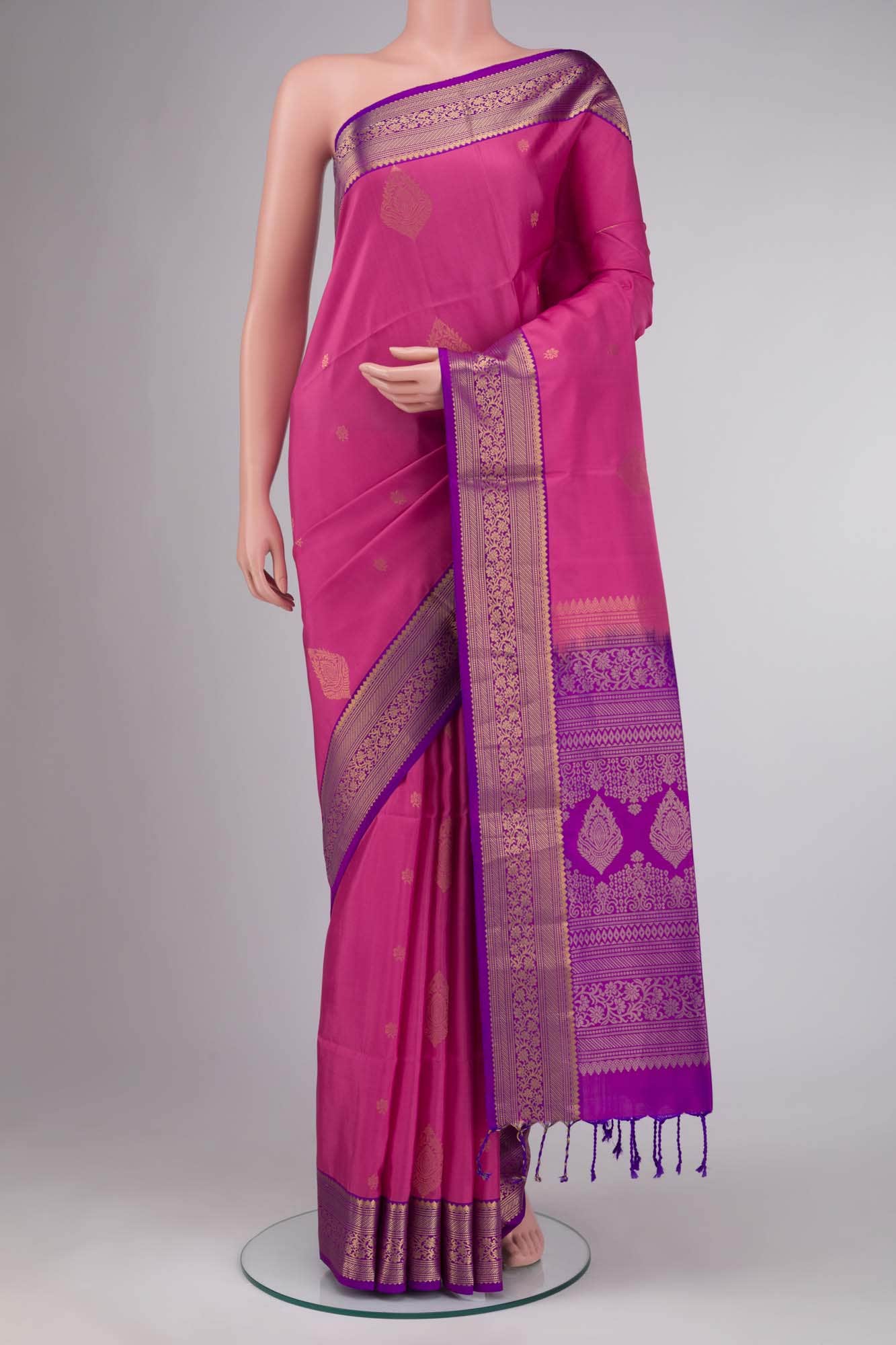Pink Soft Silk Saree