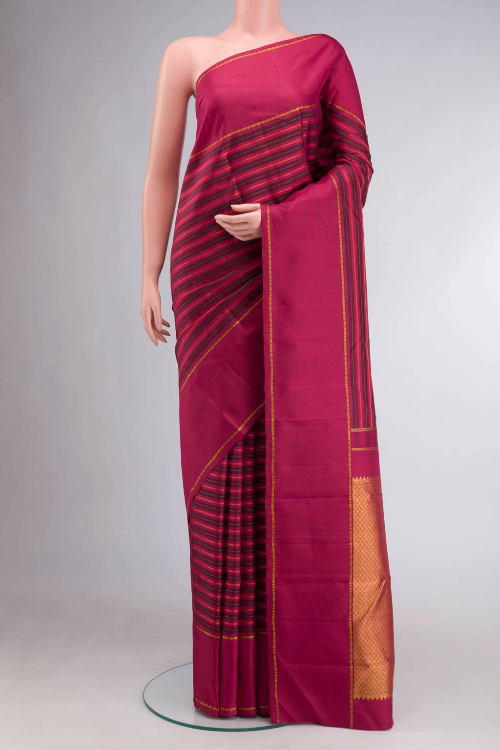 Maroon Kanchipuram Saree