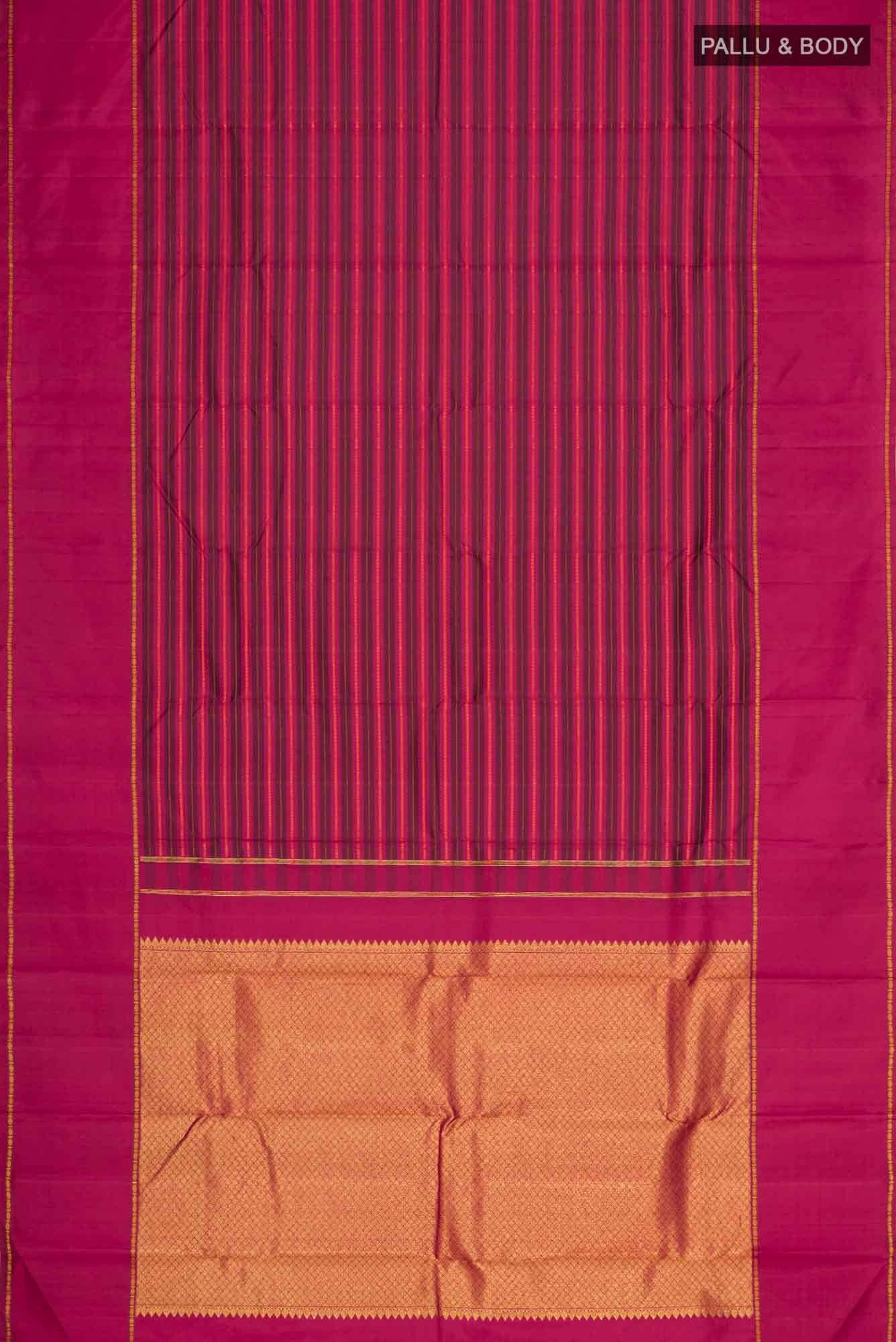 Maroon Kanchipuram Saree