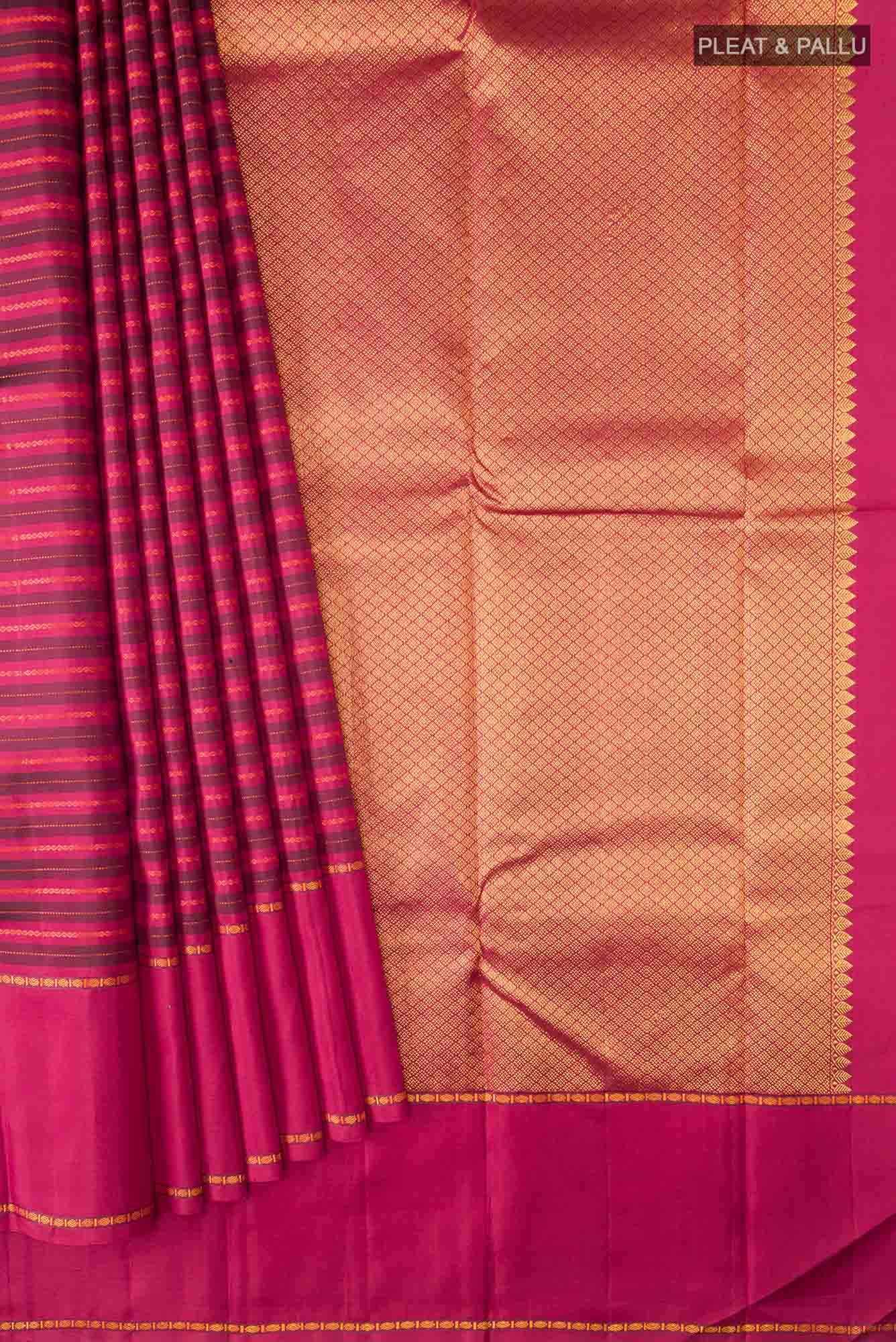 Maroon Kanchipuram Saree
