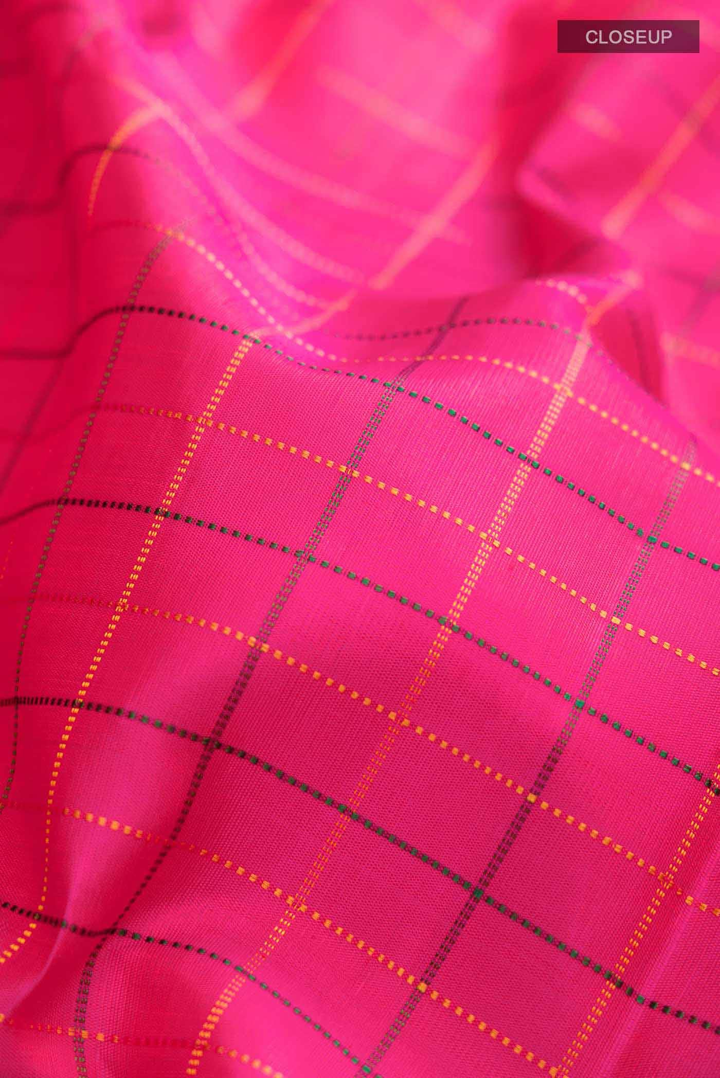 Pink Kanchipuram Silk Saree