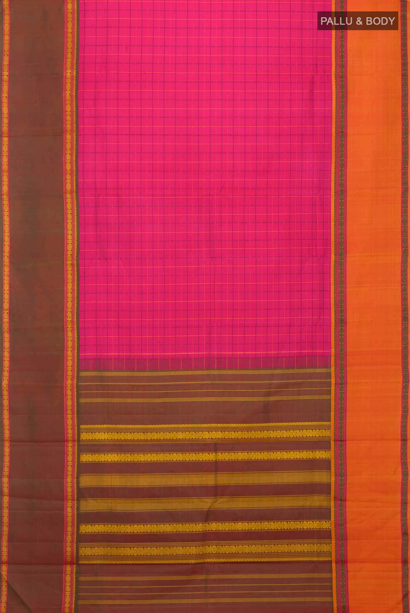 Pink Kanchipuram Silk Saree