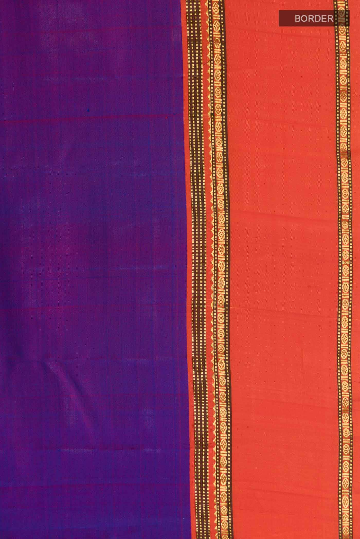 Purple Kanchipuram Silk Saree