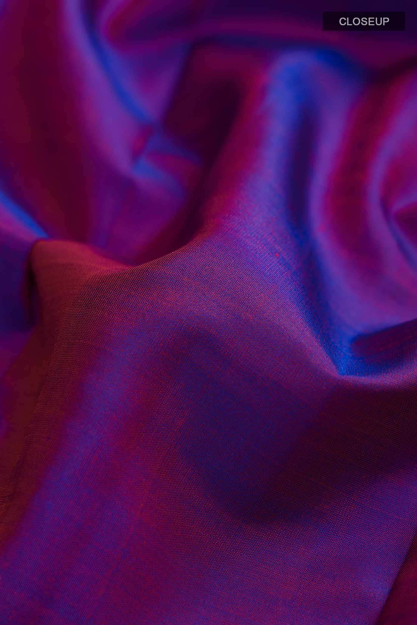Purple Kanchipuram Silk Saree