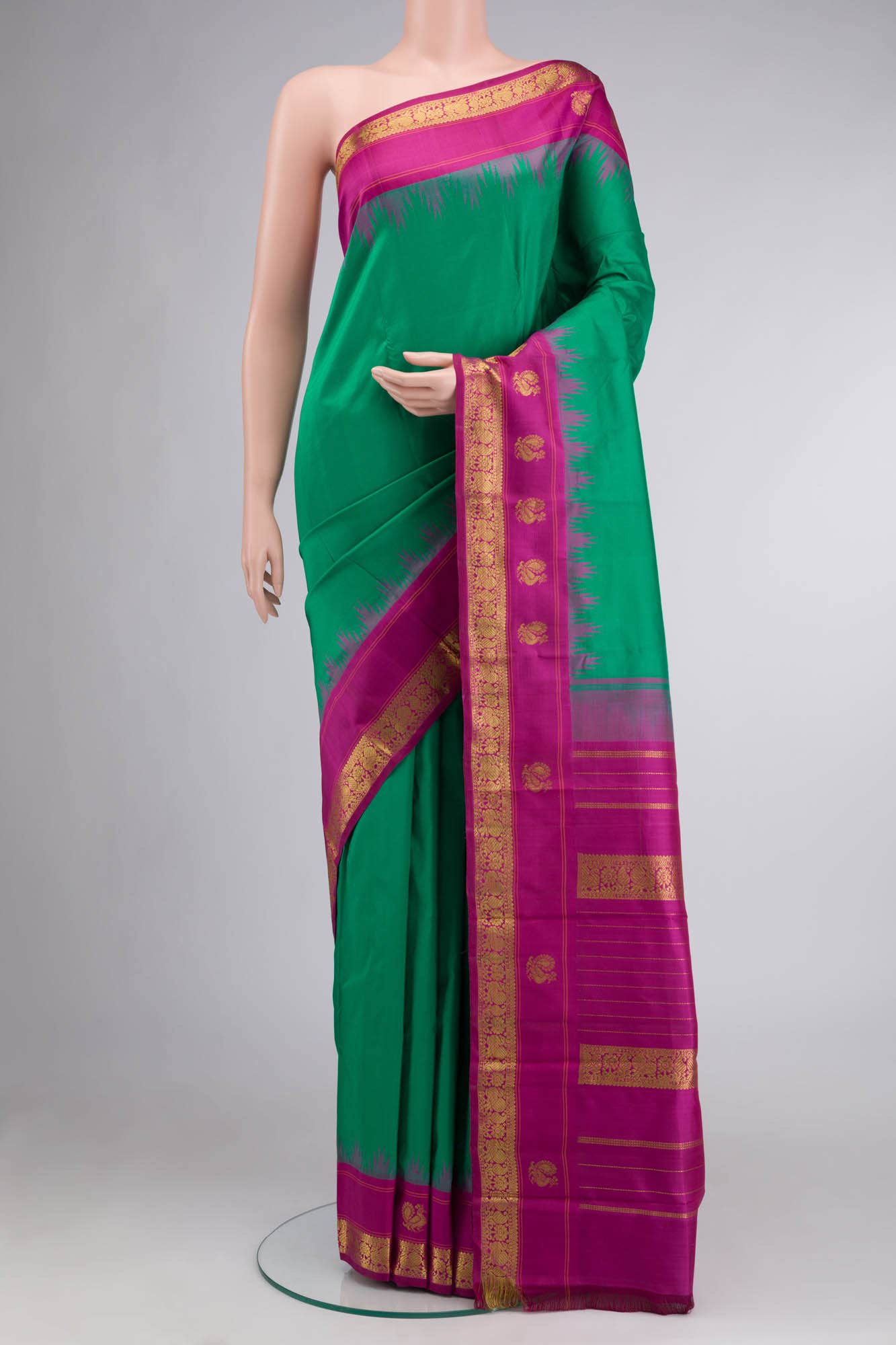 Green Kanchipuram Silk Saree
