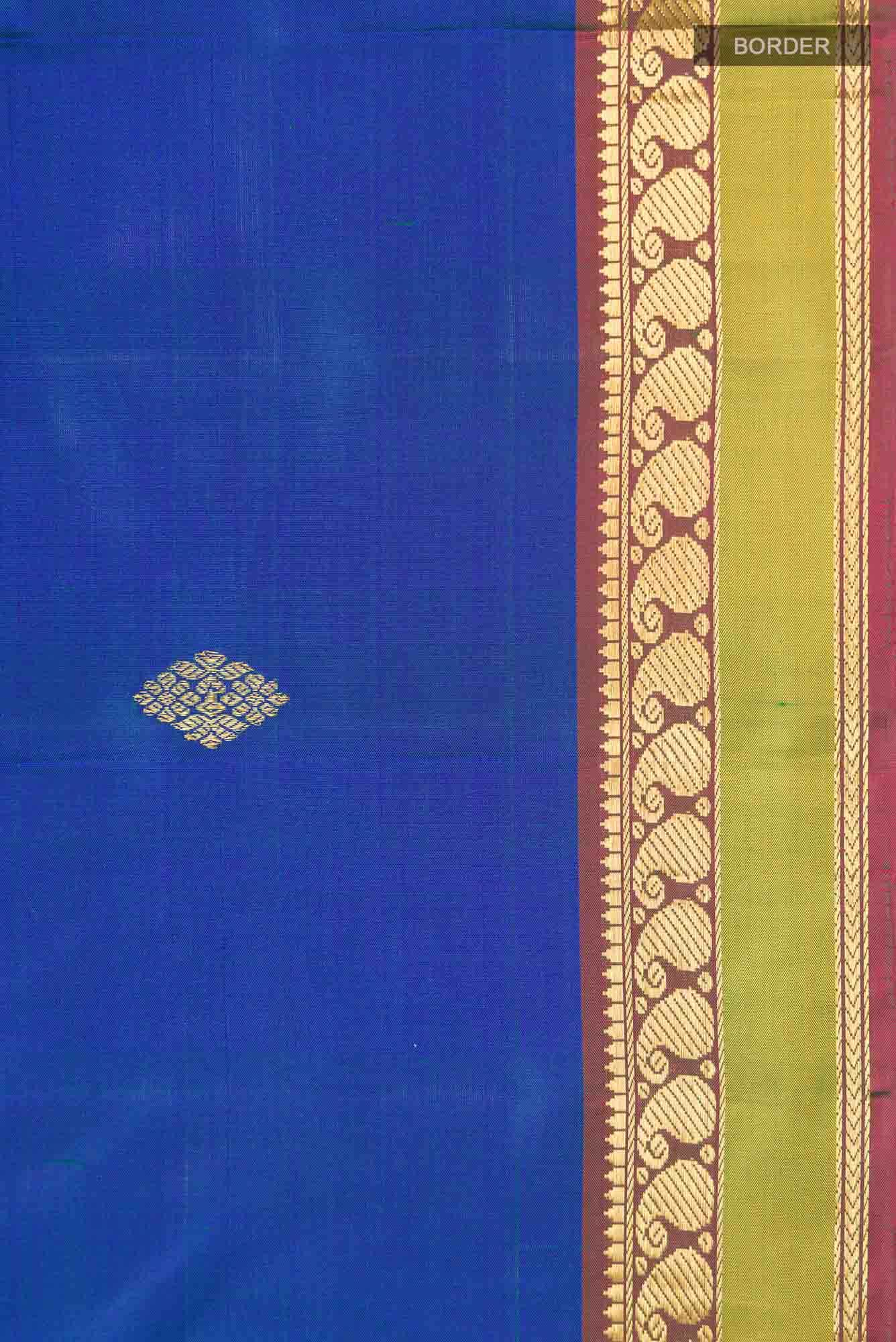 Blue Kanchipuram Saree