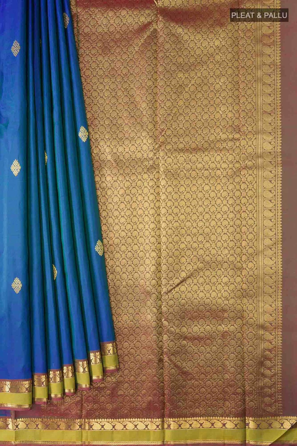 Blue Kanchipuram Saree