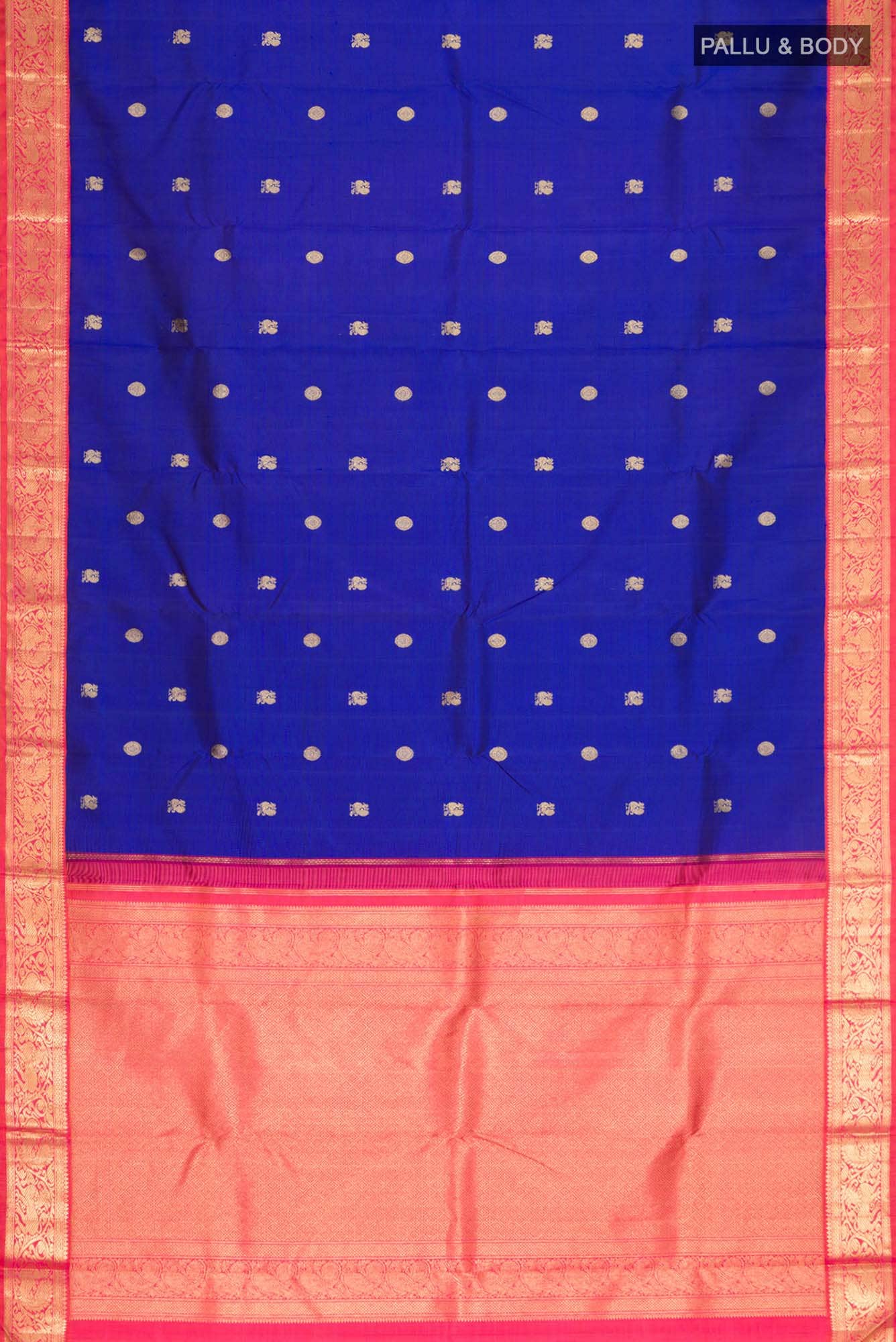 Blue Kanchipuram Silk Saree