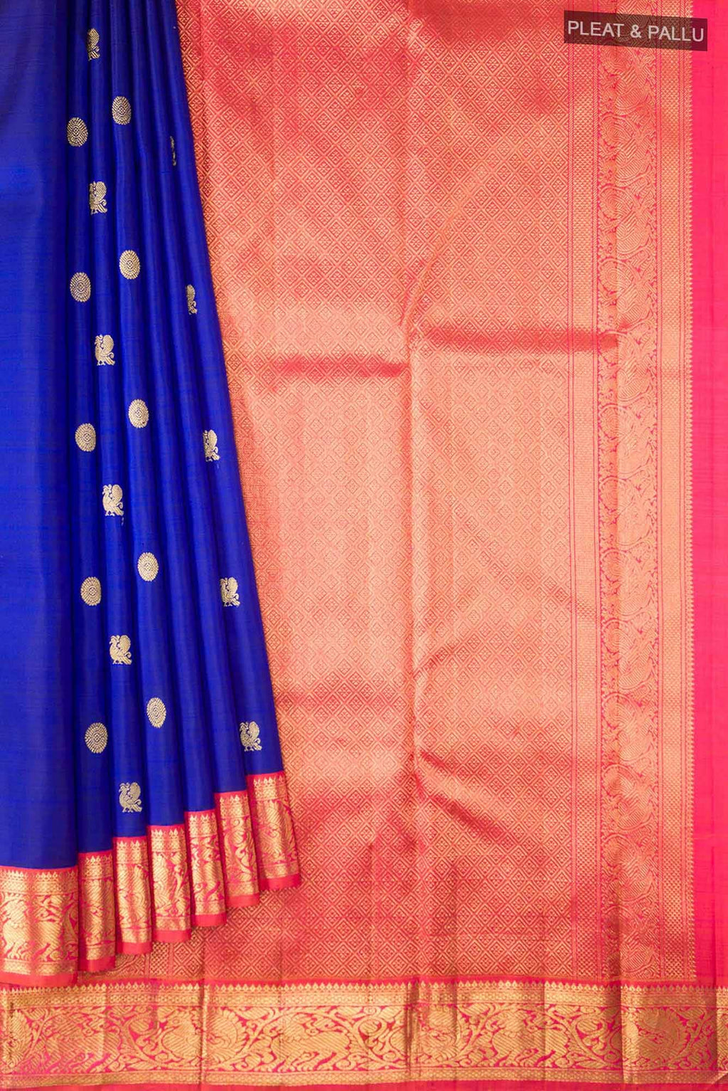 Blue Kanchipuram Silk Saree
