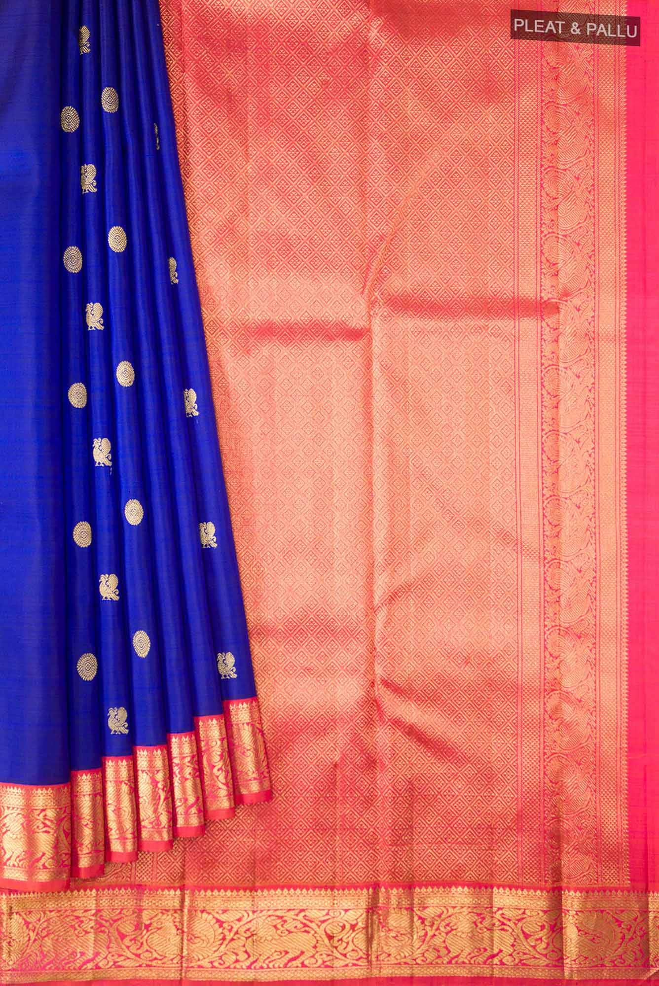 Blue Kanchipuram Silk Saree