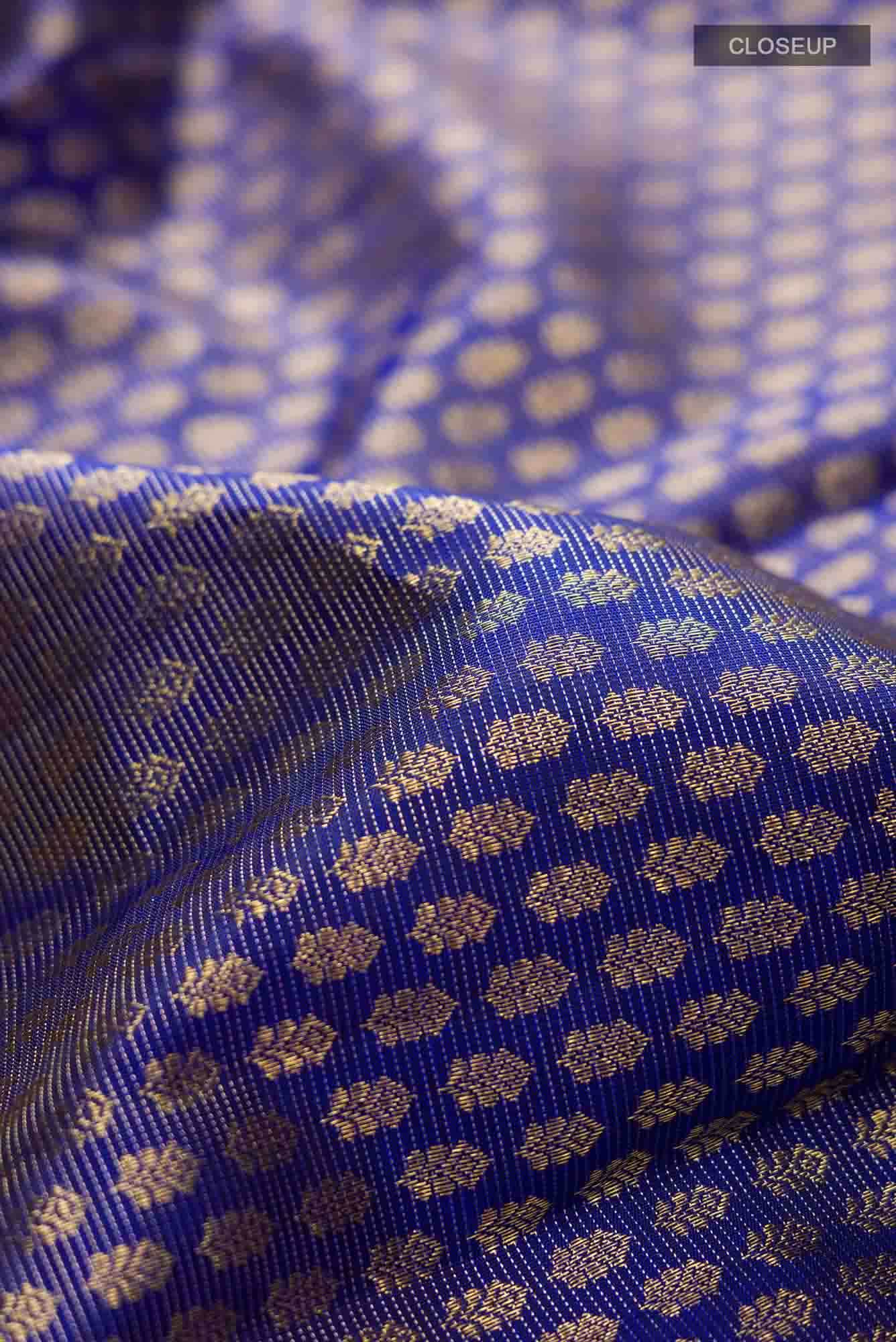 Blue Kanchipuram Silk Saree