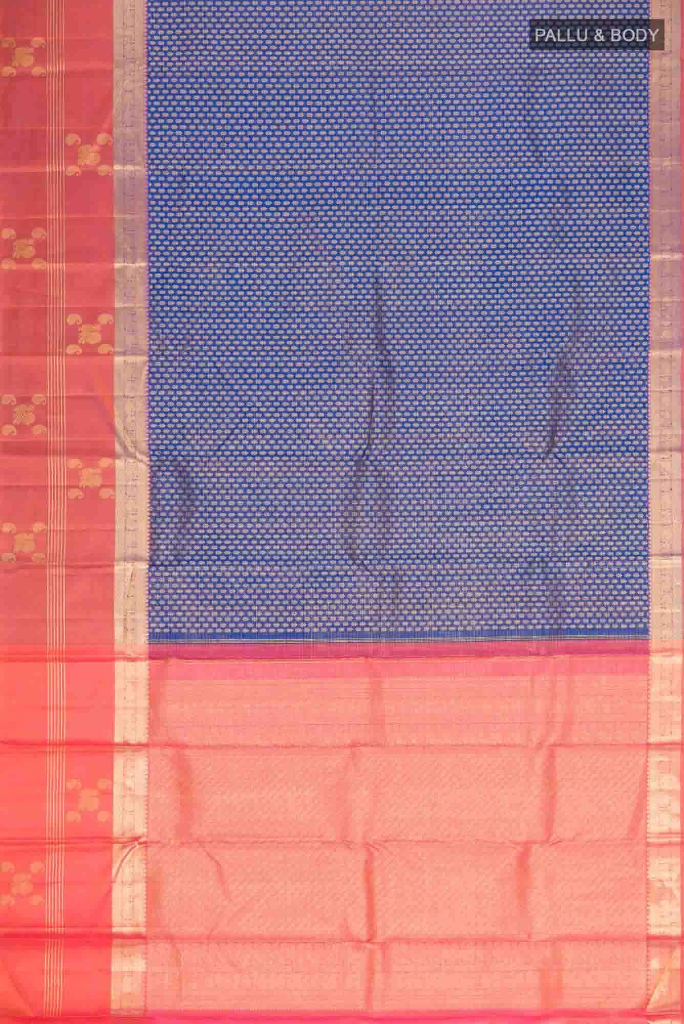 Blue Kanchipuram Silk Saree