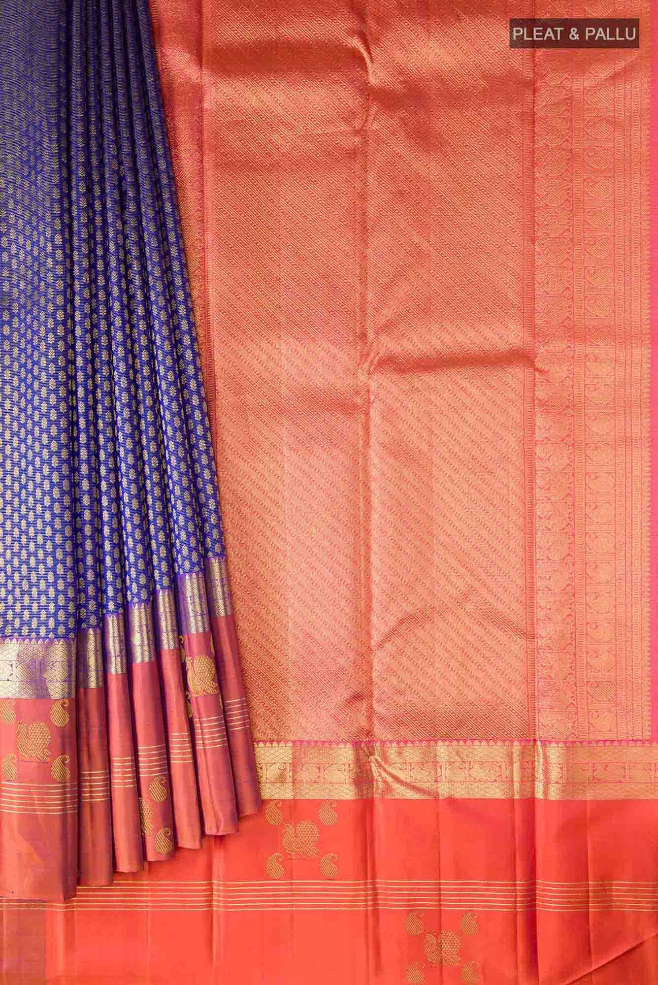 Blue Kanchipuram Silk Saree