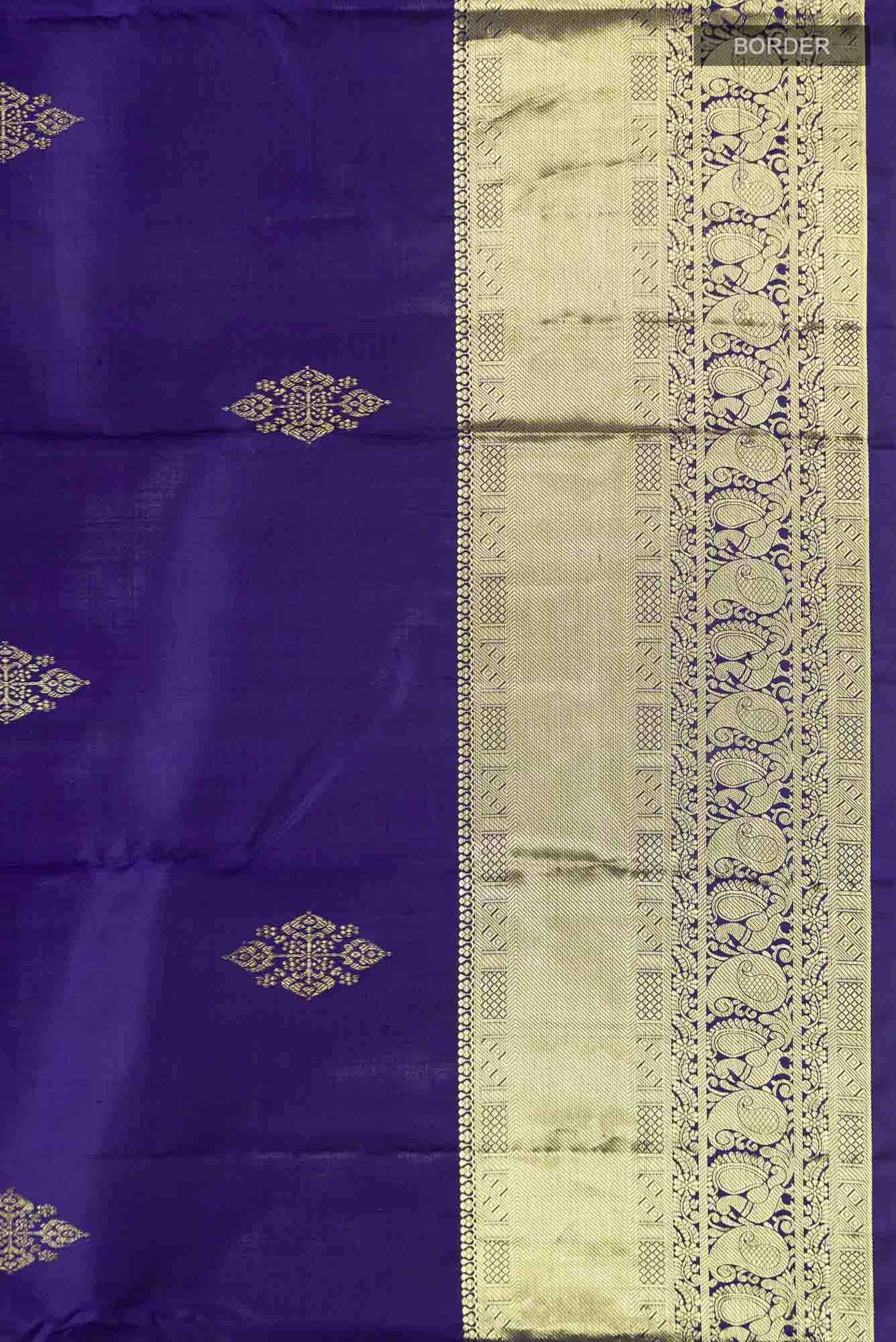 Blue Kanchipuram Silk Saree