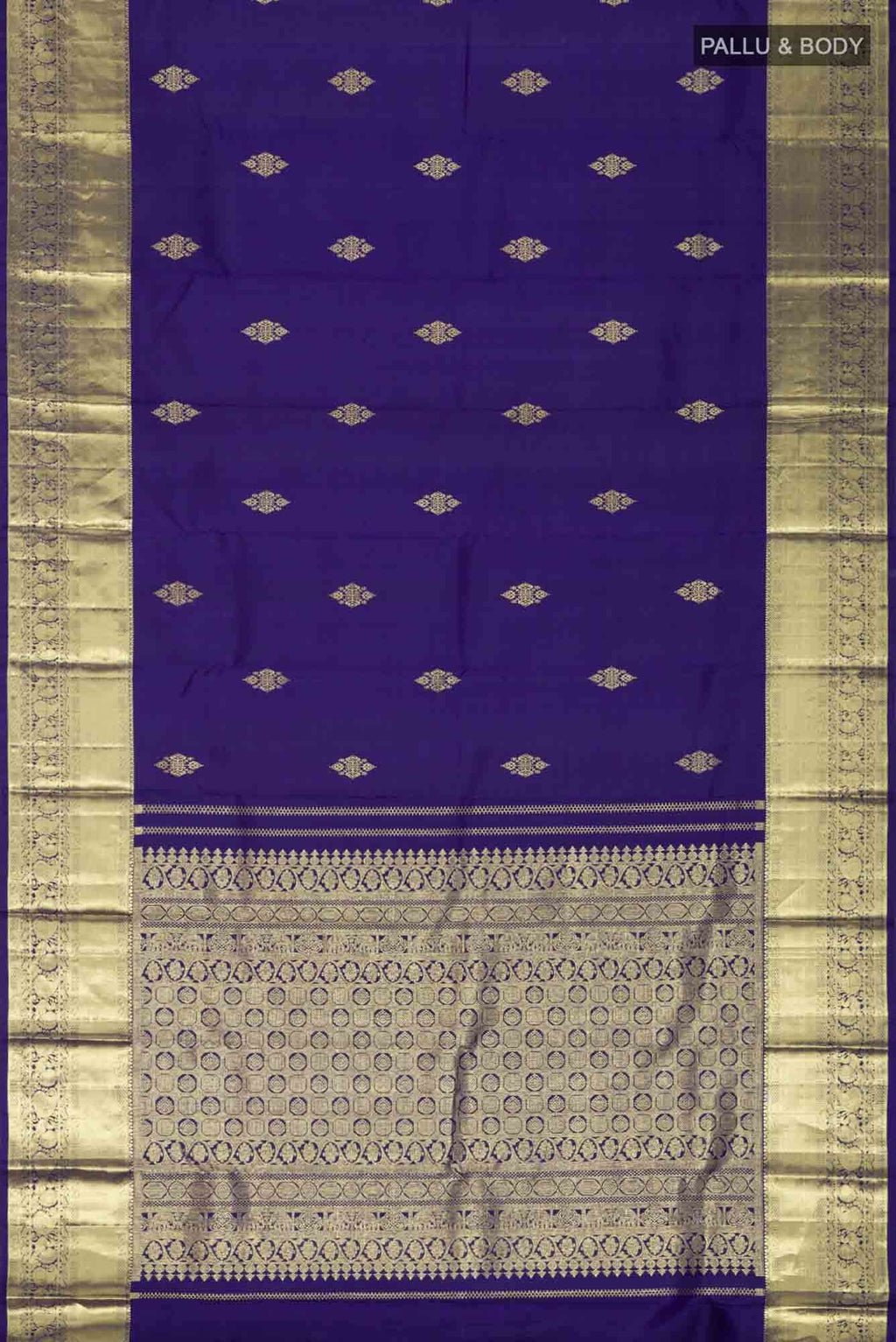 Blue Kanchipuram Silk Saree