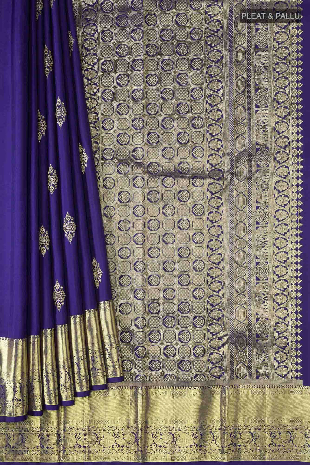Blue Kanchipuram Silk Saree