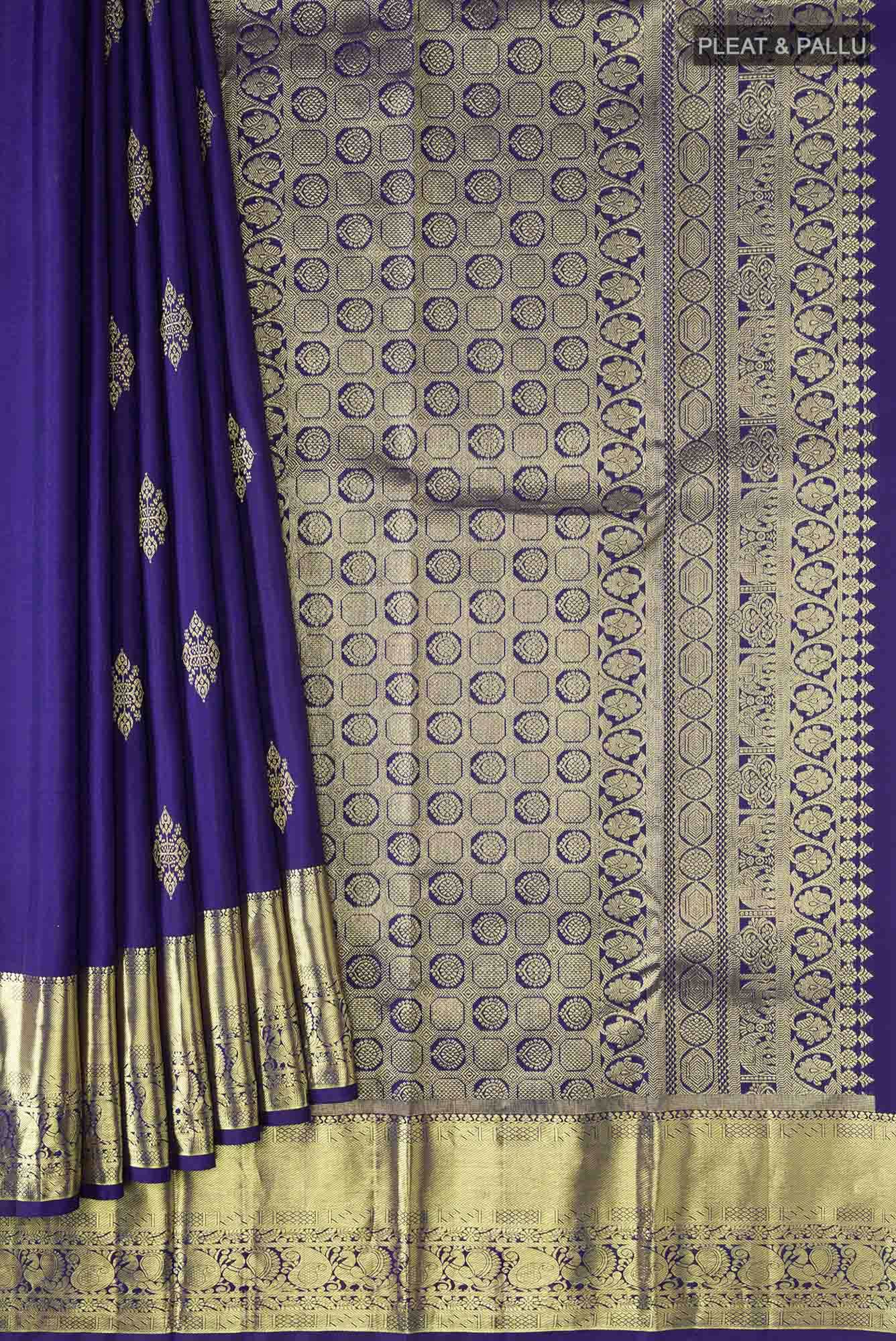 Blue Kanchipuram Silk Saree