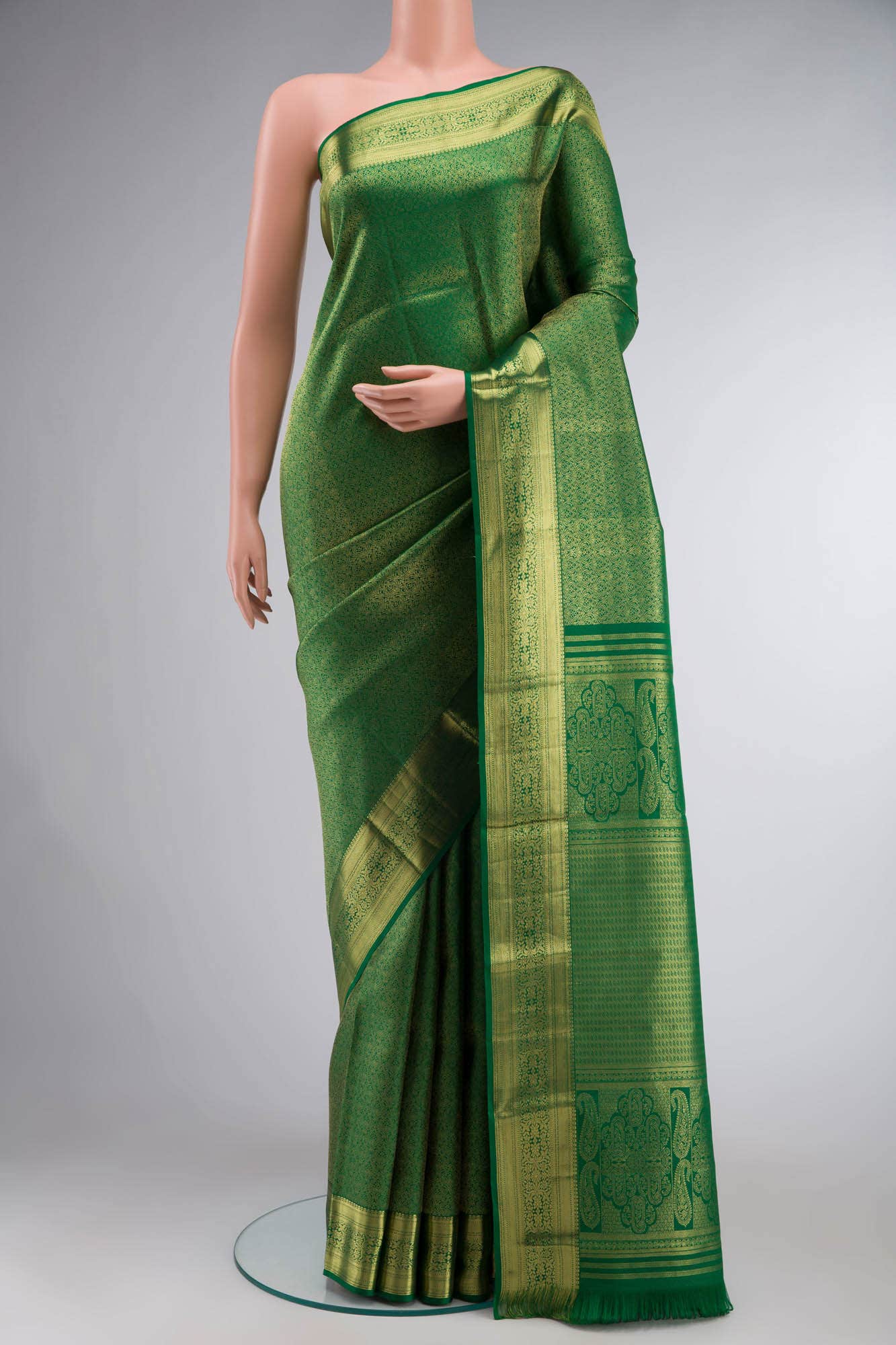 Green Kanchipuram Silk Saree