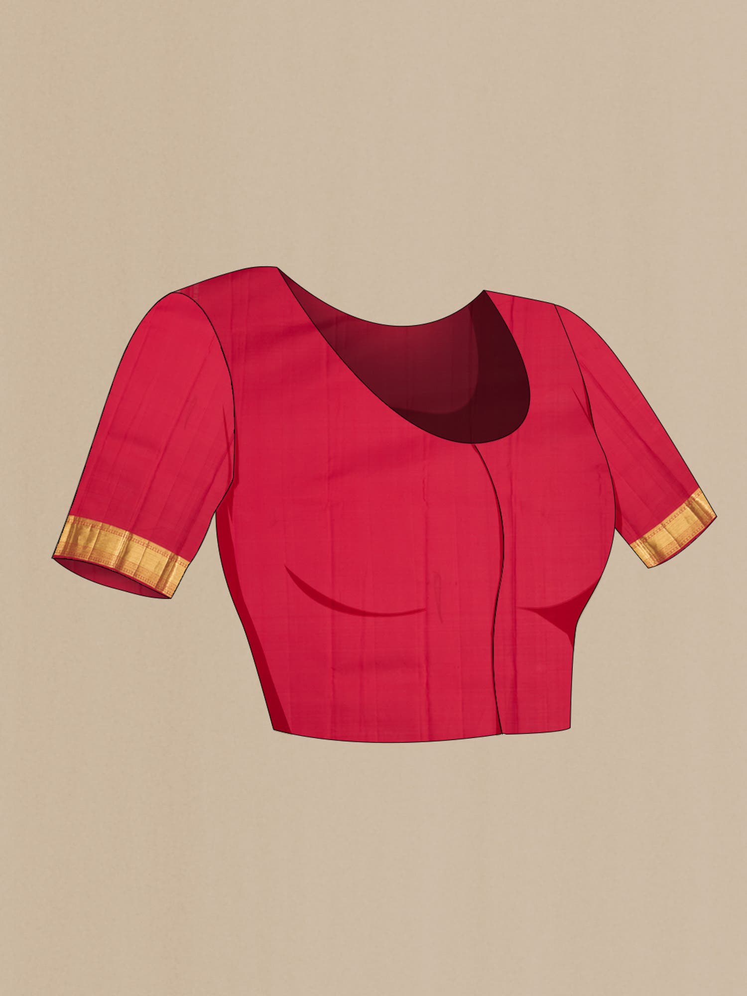 Red Kanchipuram Silk Saree