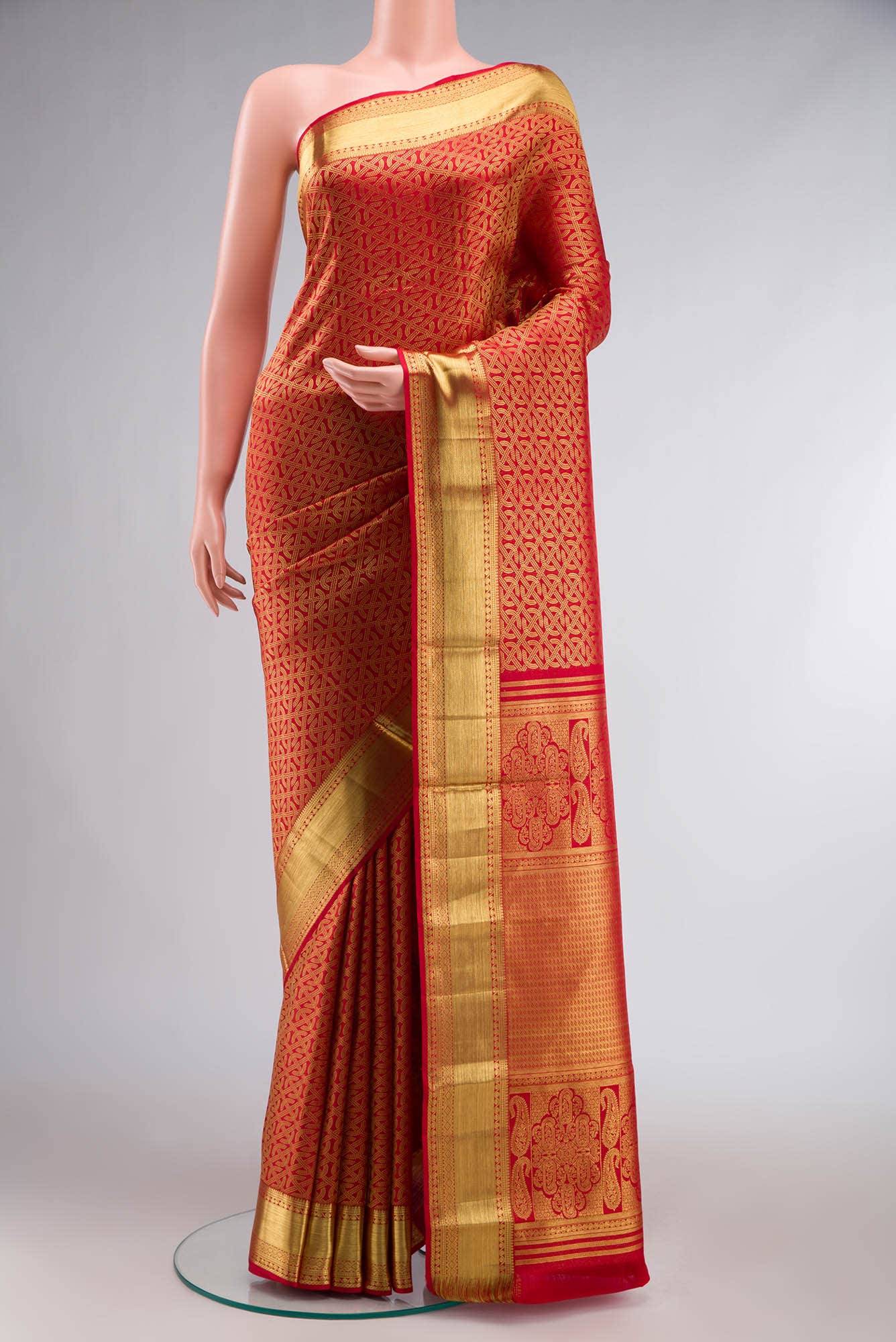 Red Kanchipuram Silk Saree