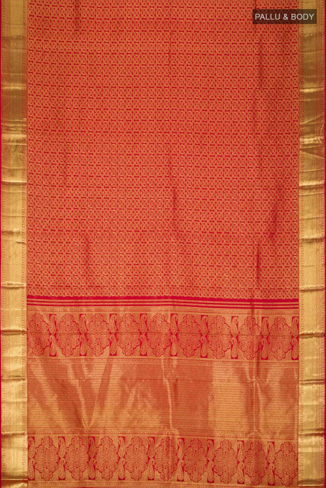Red Kanchipuram Silk Saree