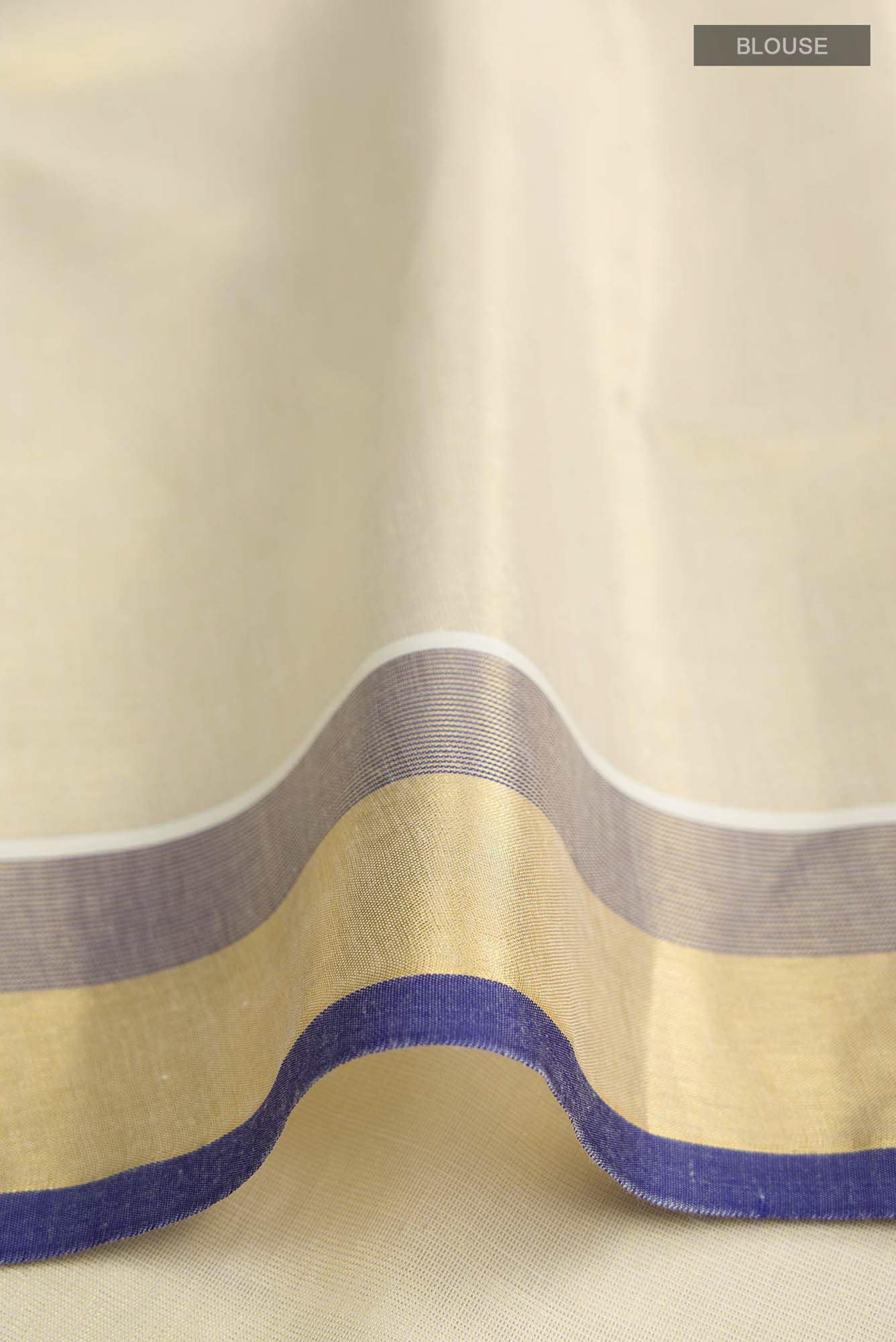Gold Kerala Cotton Saree