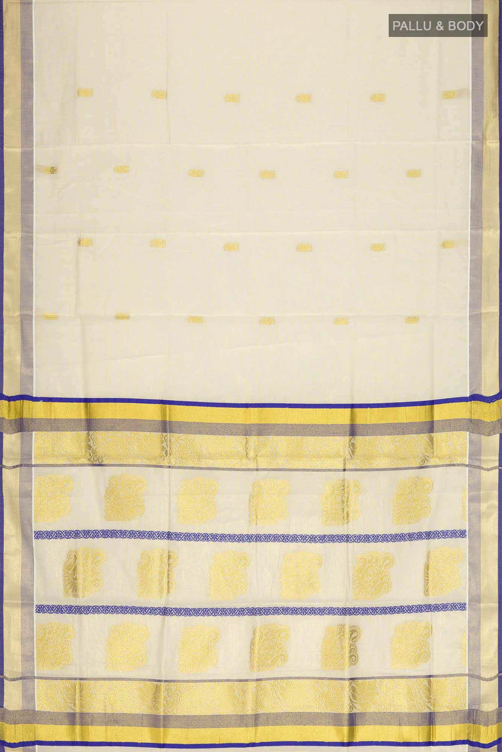 Gold Kerala Cotton Saree
