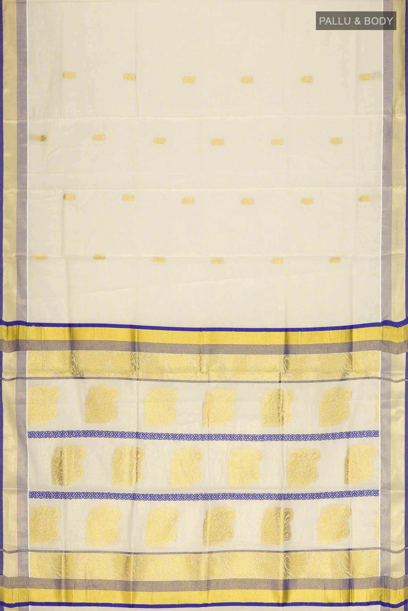Gold Kerala Cotton Saree