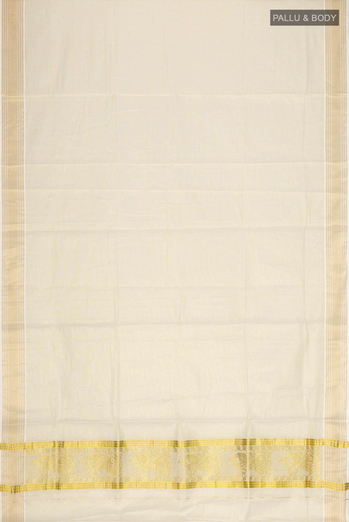 Gold Kerala Cotton Saree