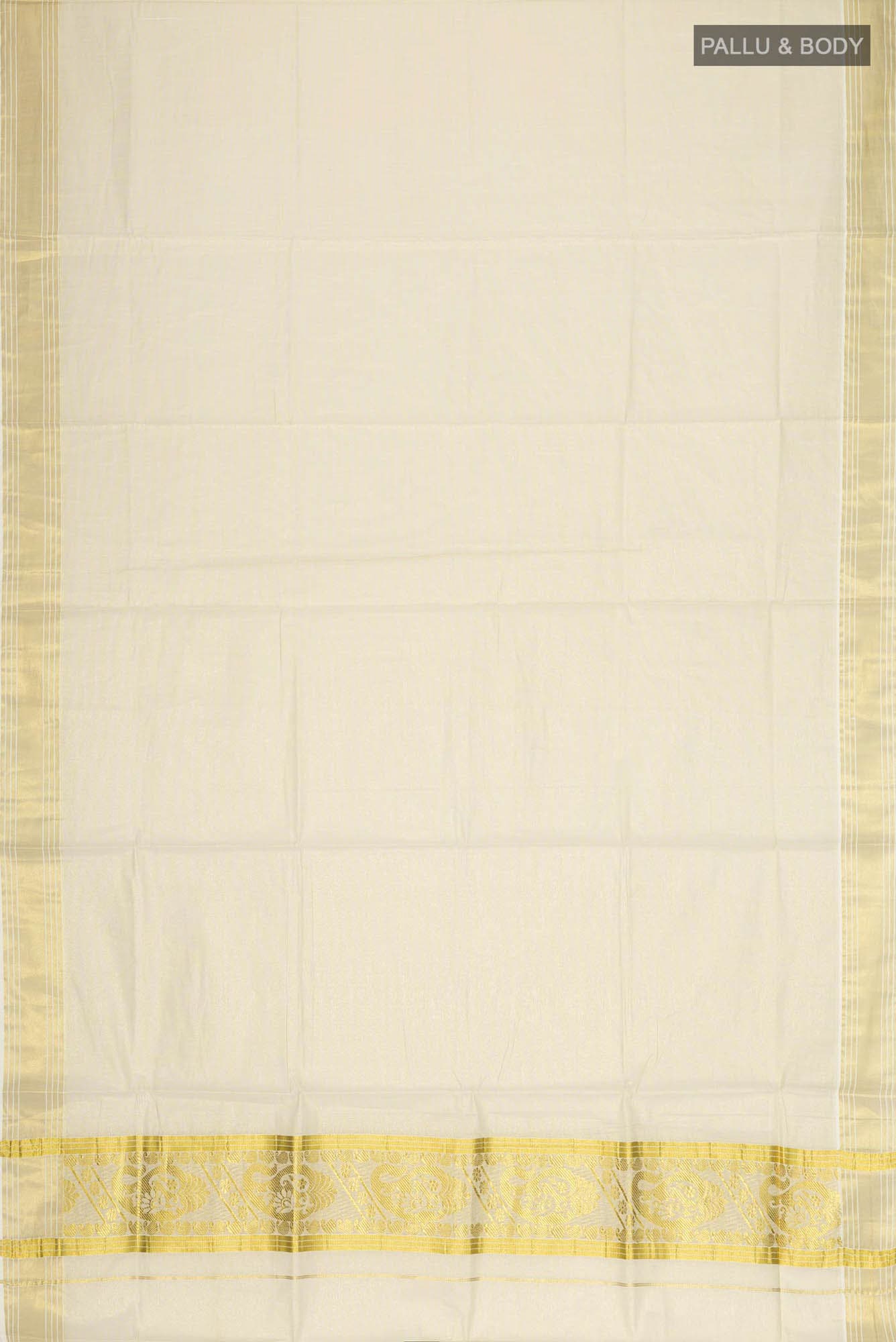 Gold Kerala Cotton Saree