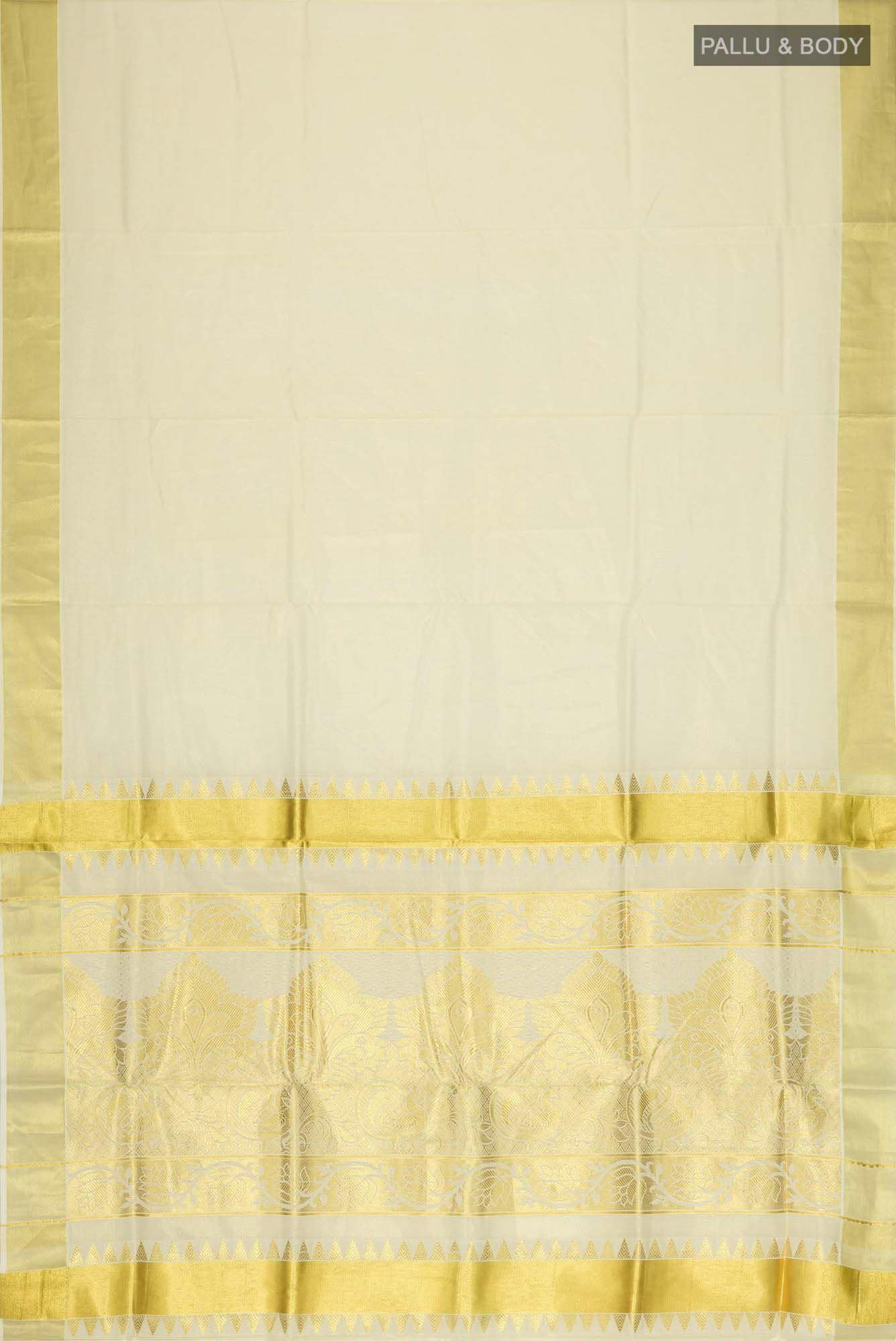 Gold Kerala Cotton Saree
