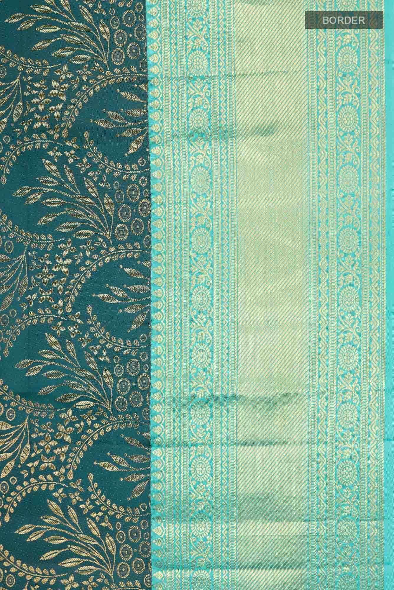 Blue Kanchipuram Silk Saree