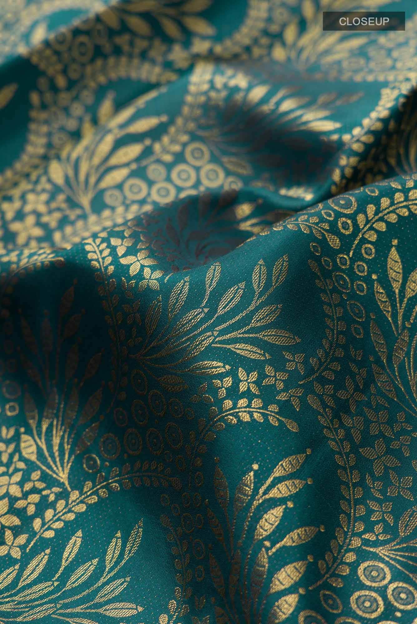 Blue Kanchipuram Silk Saree