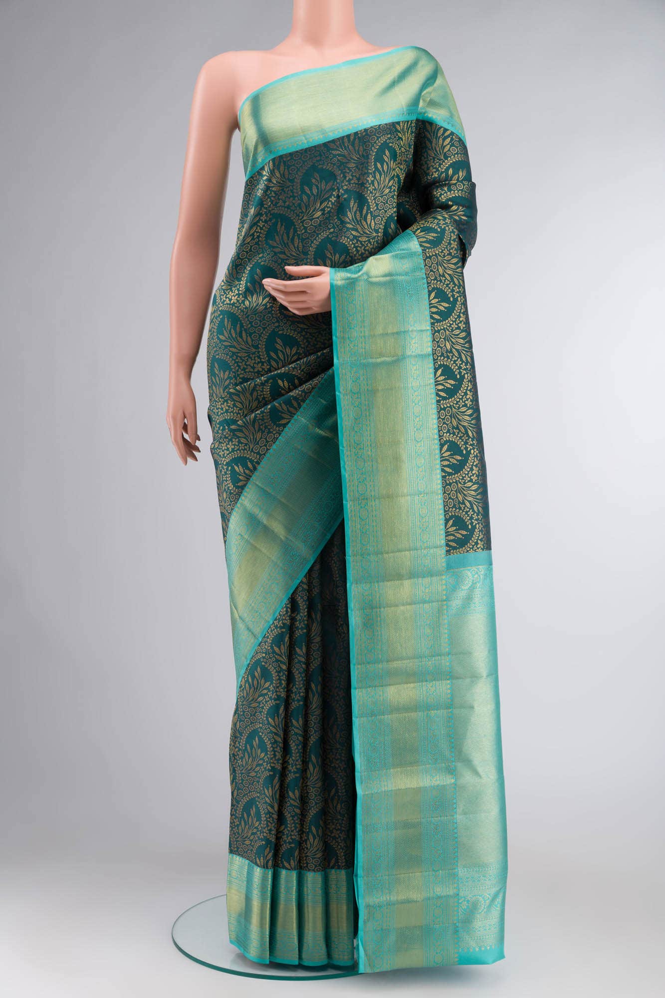 Blue Kanchipuram Silk Saree